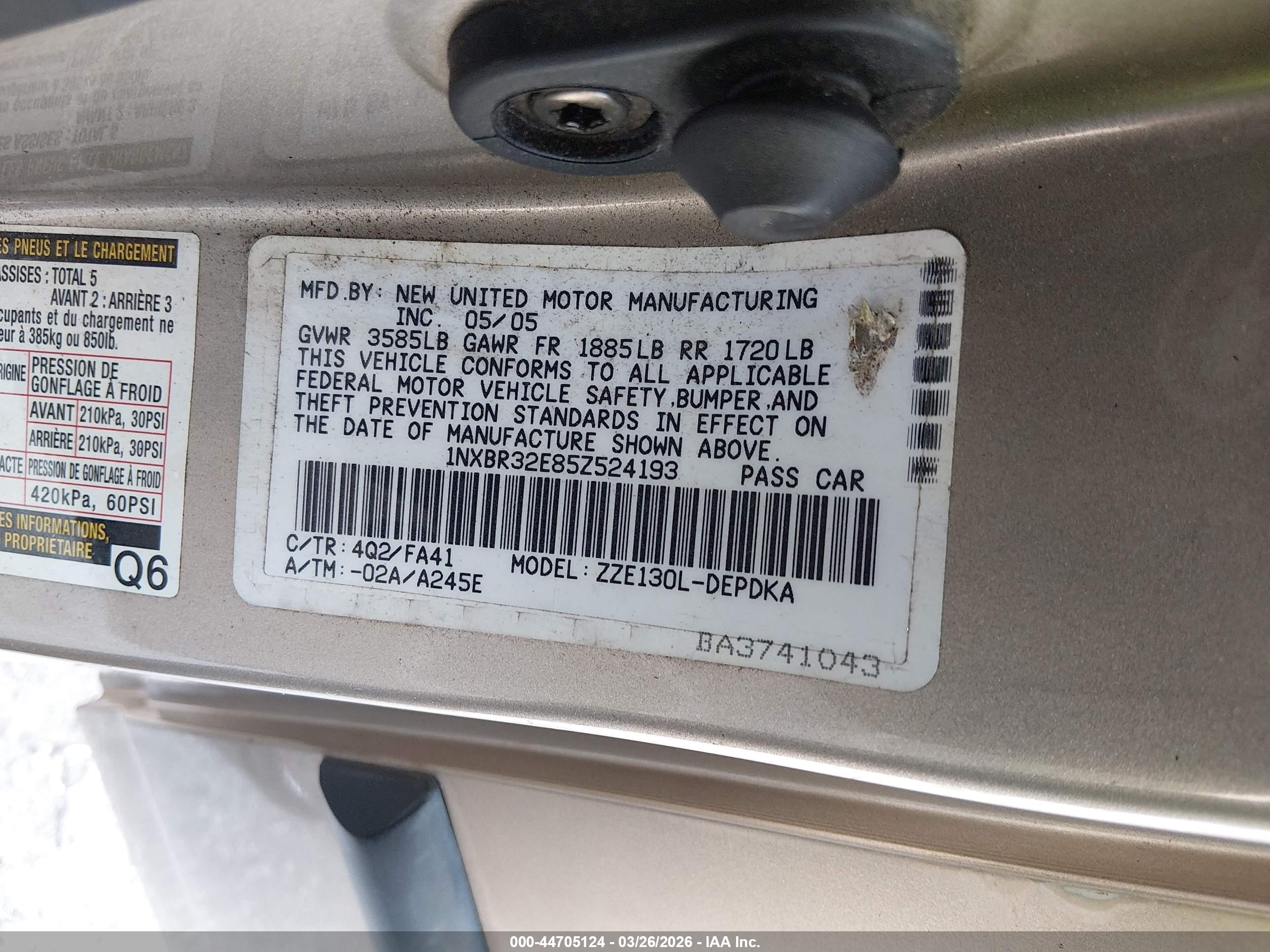 TOYOTA COROLLA image 9