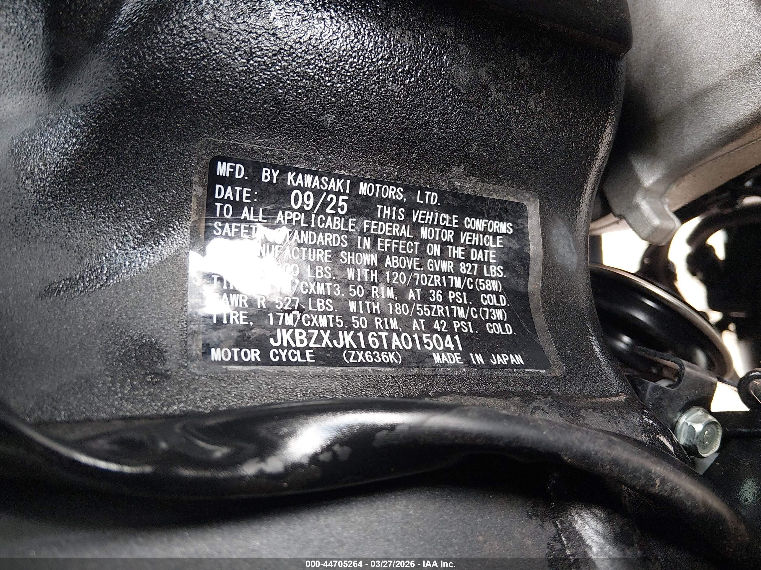 KAWASAKI ZX636 image 10