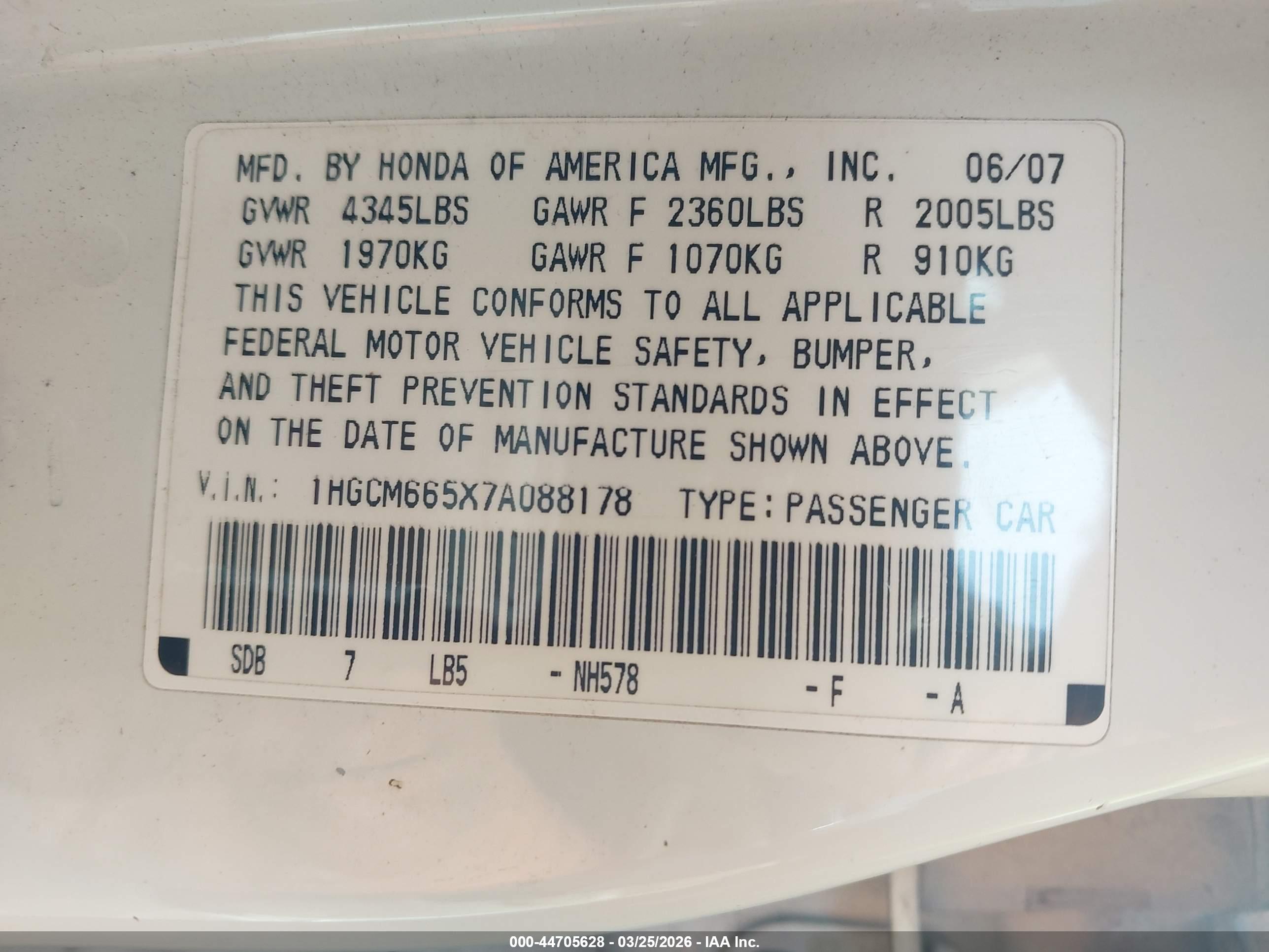HONDA ACCORD image 9