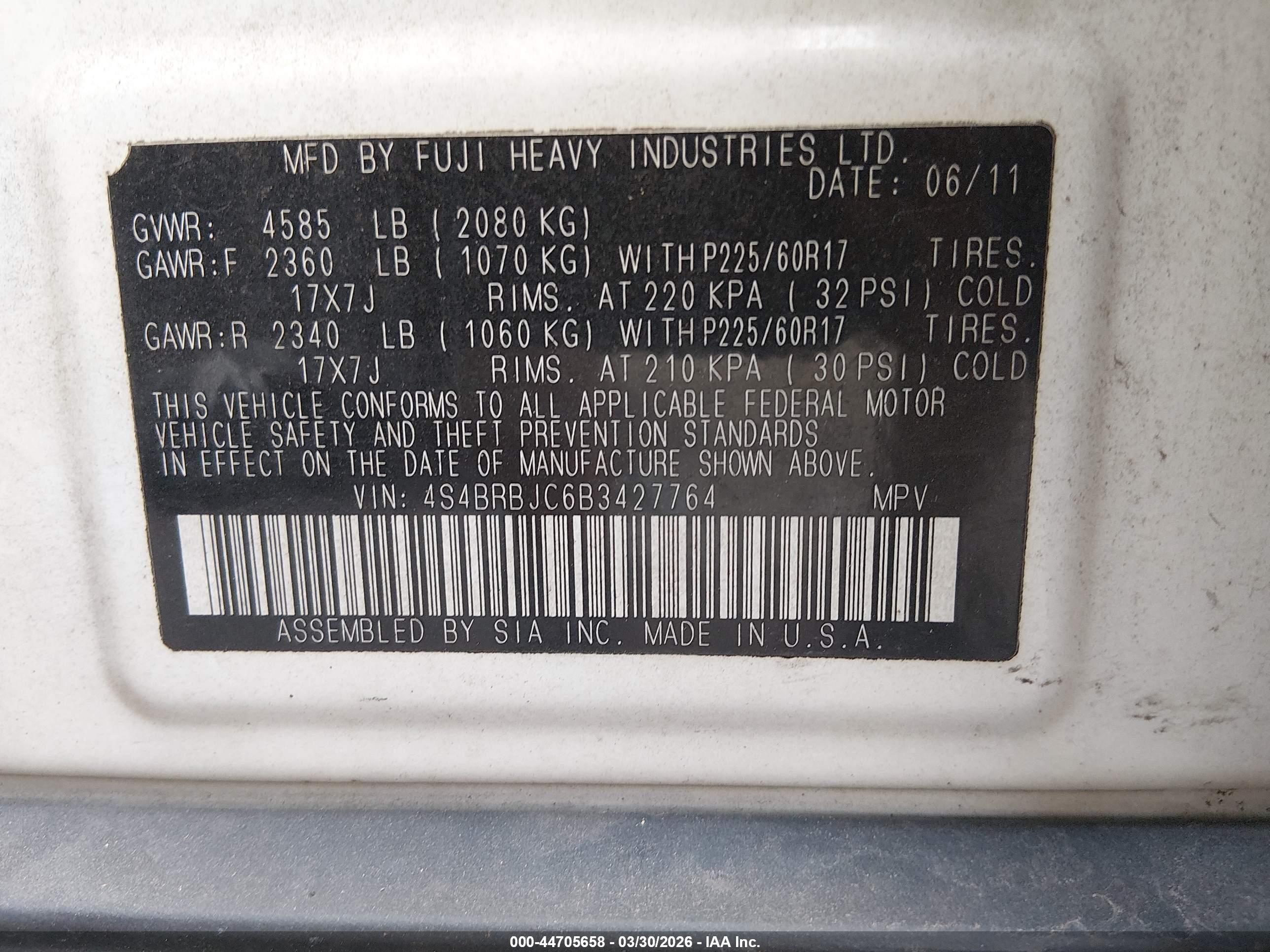 SUBARU OUTBACK image 9