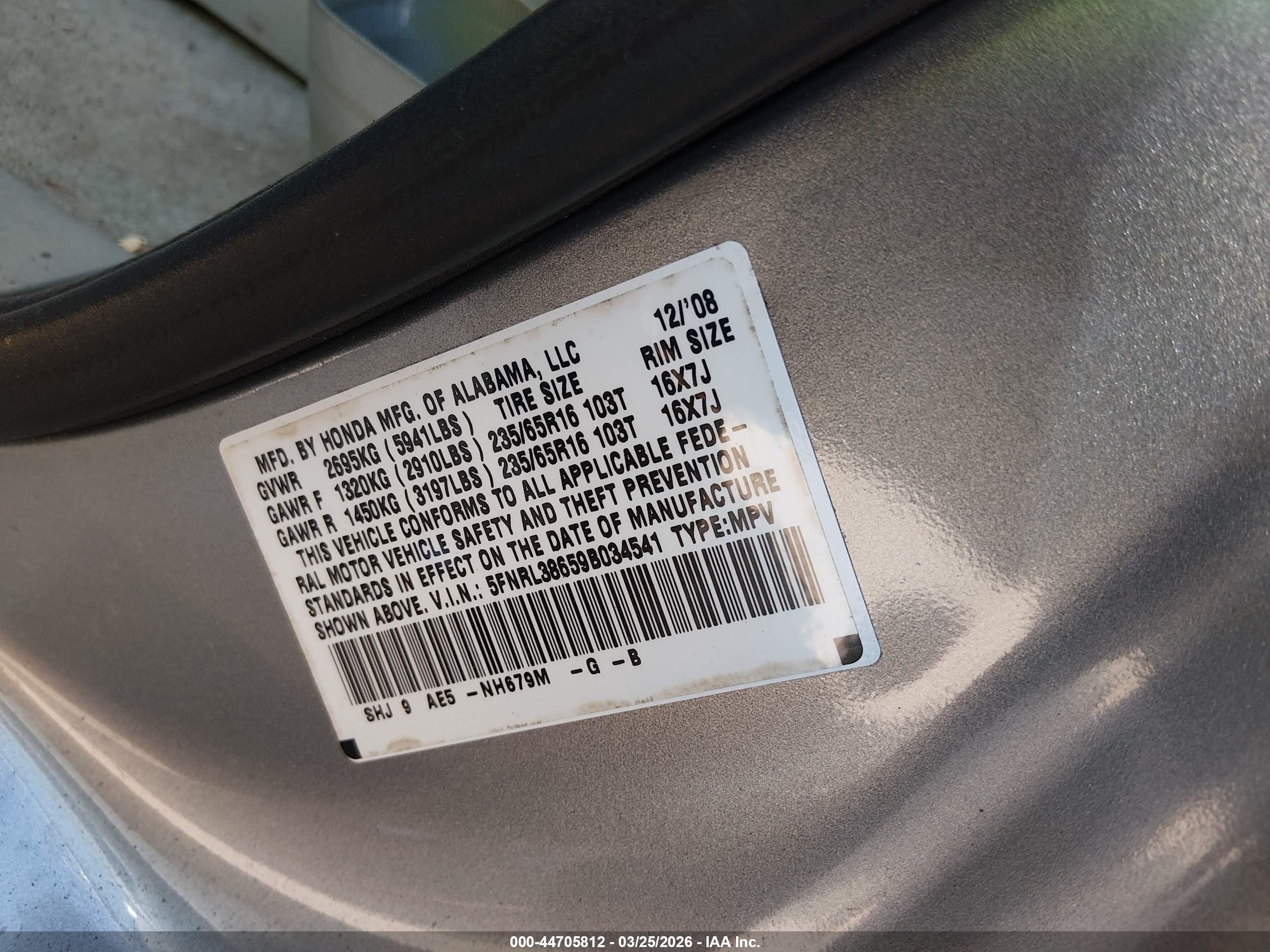 HONDA ODYSSEY image 9