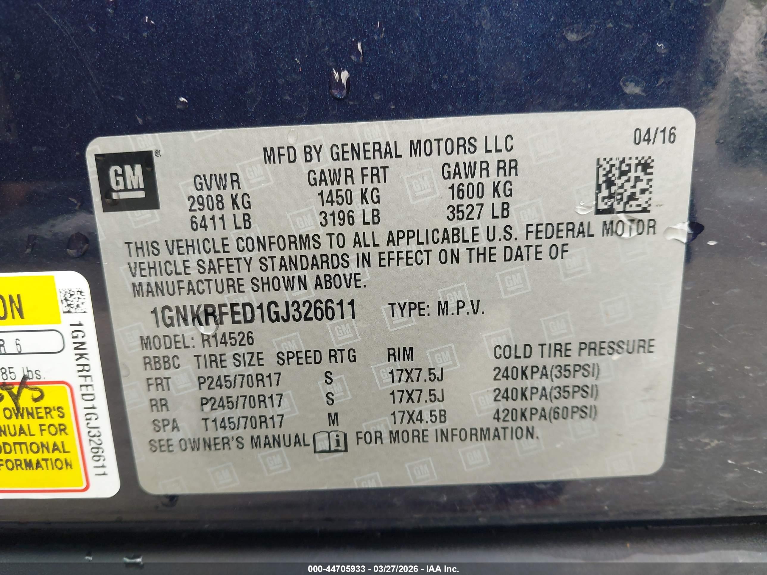 CHEVROLET TRAVERSE image 9