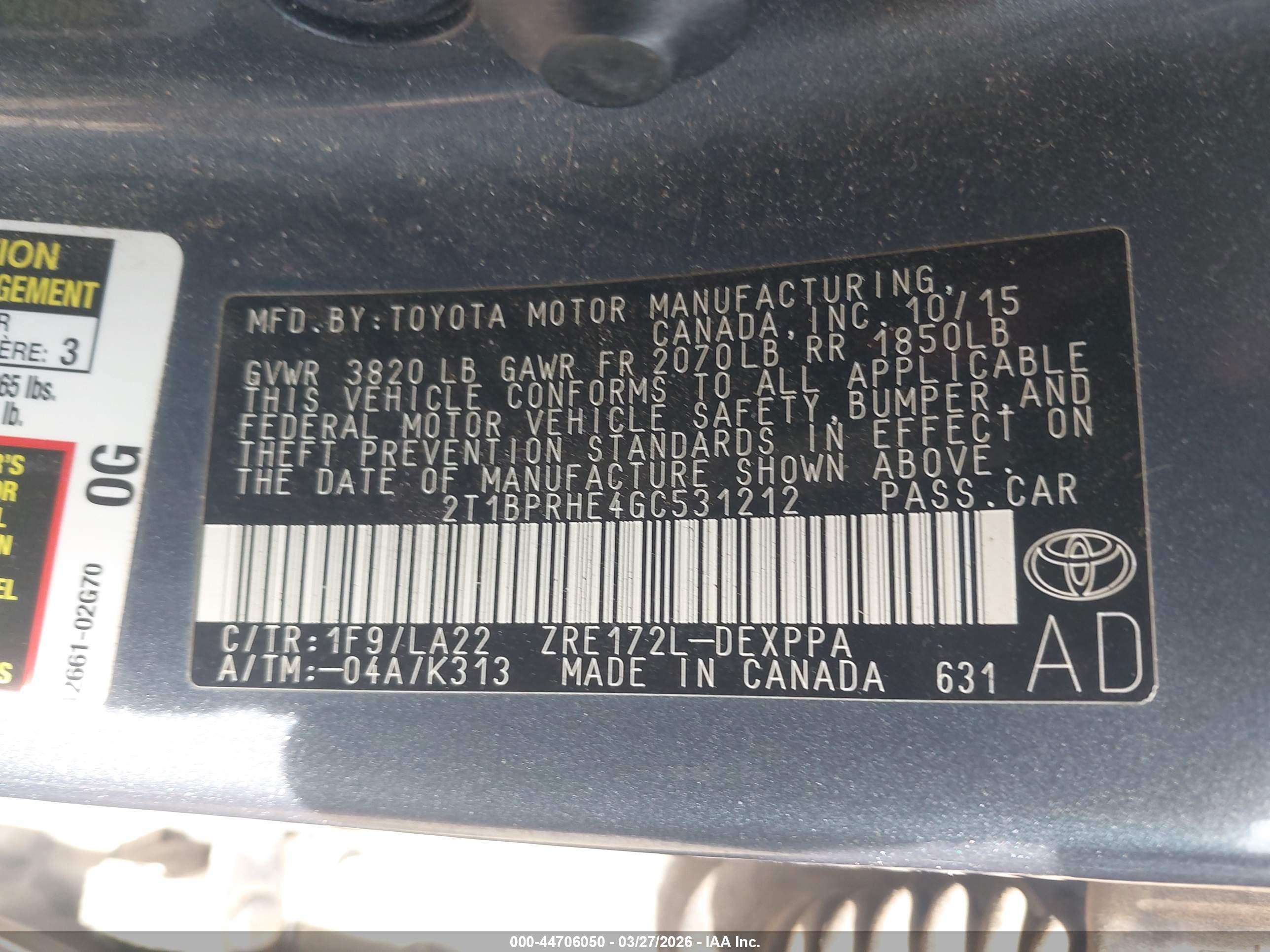 TOYOTA COROLLA image 9
