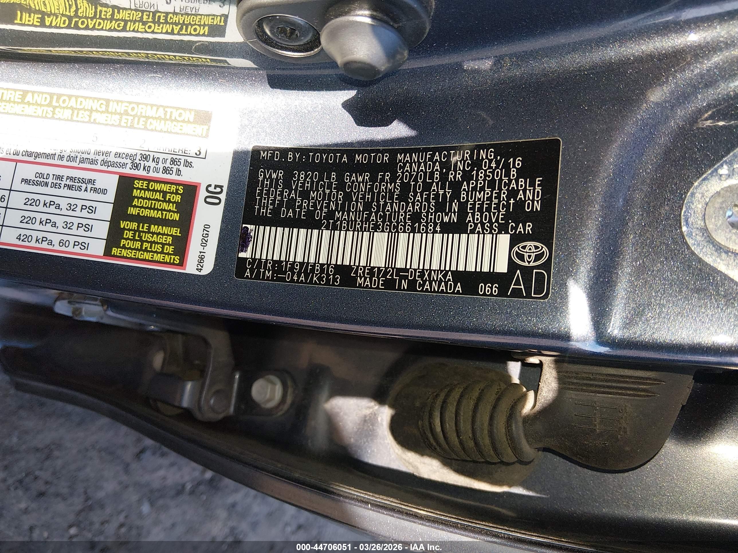 TOYOTA COROLLA image 9