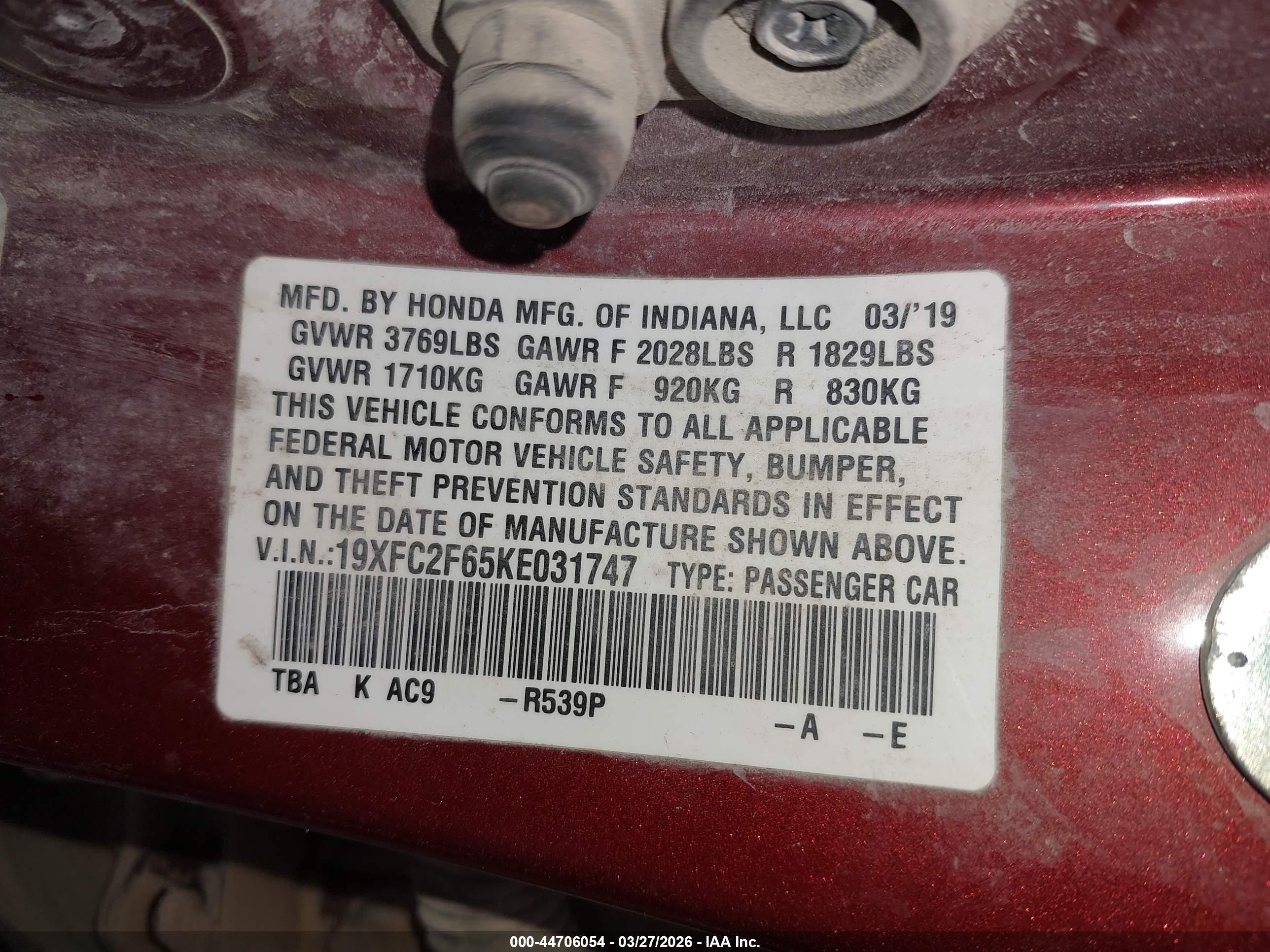 HONDA CIVIC image 9