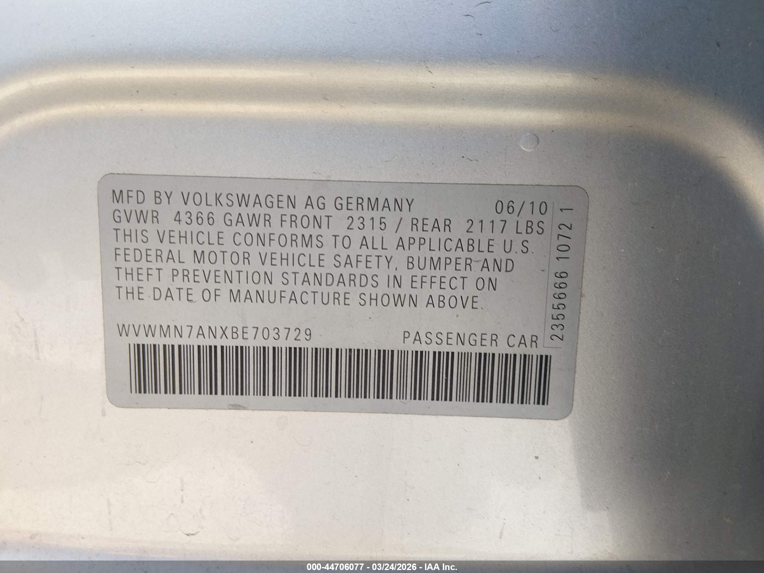 VOLKSWAGEN CC image 9