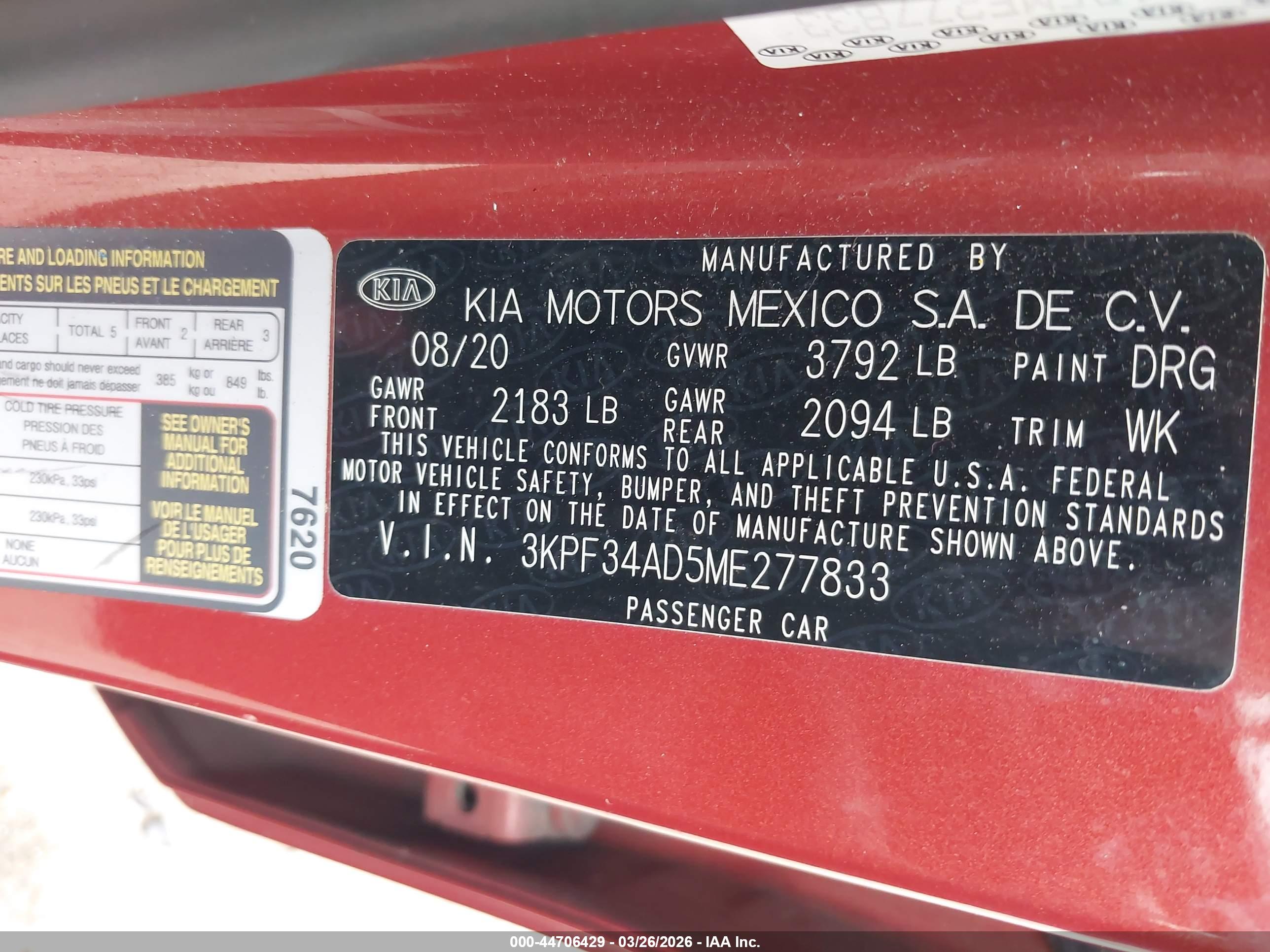 KIA FORTE image 9