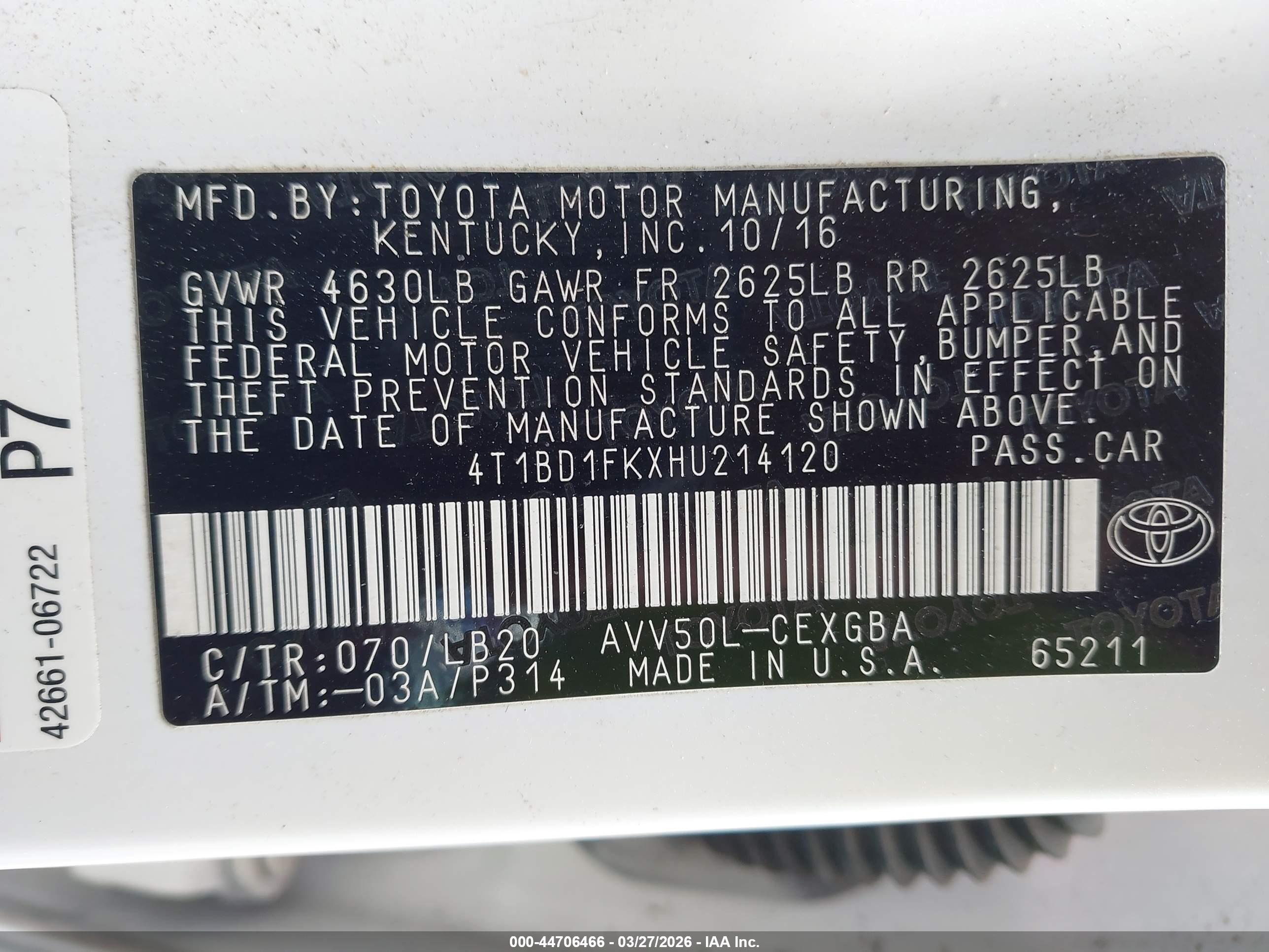 TOYOTA CAMRY image 9