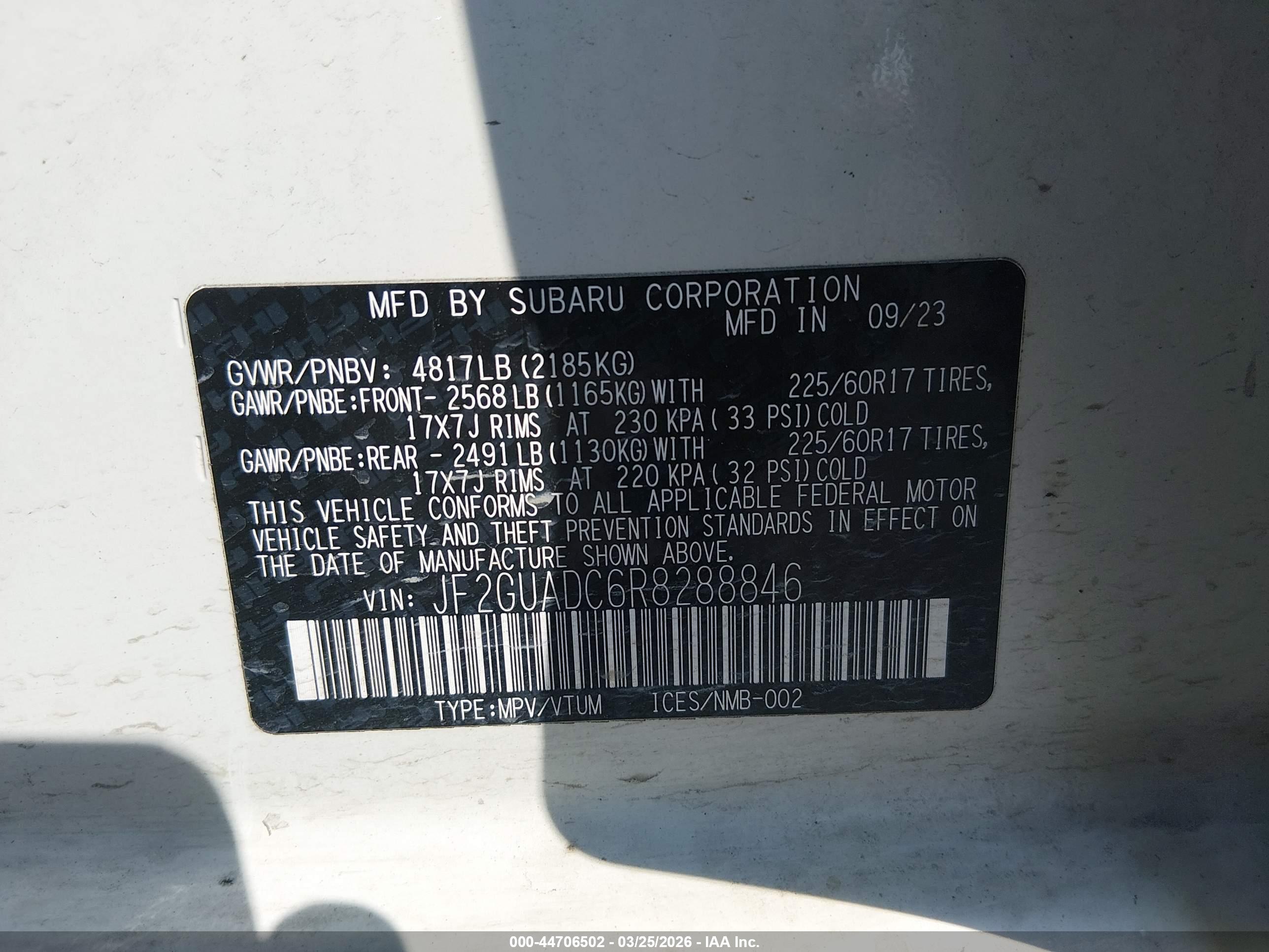 SUBARU CROSSTREK image 9