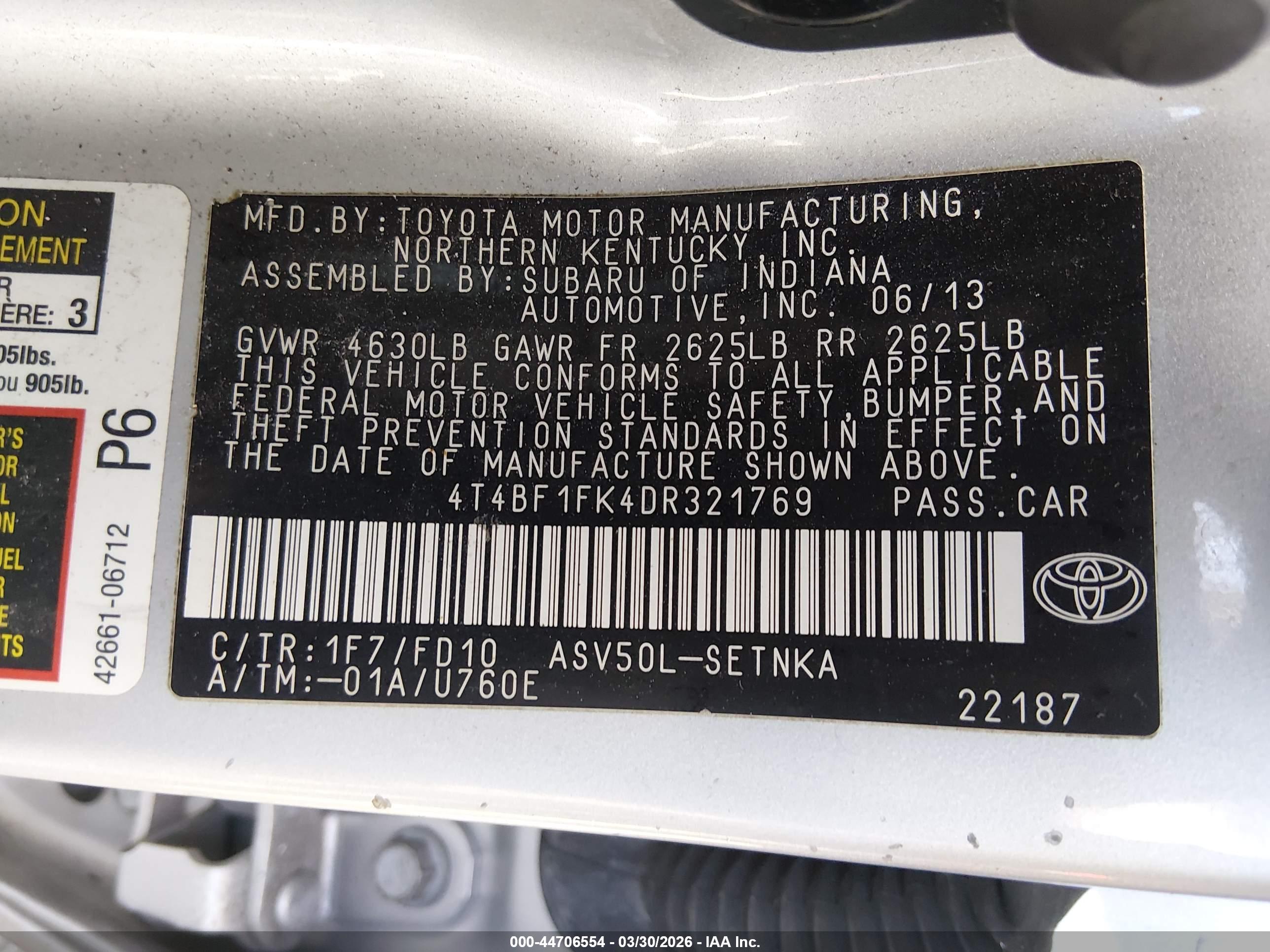 TOYOTA CAMRY image 9