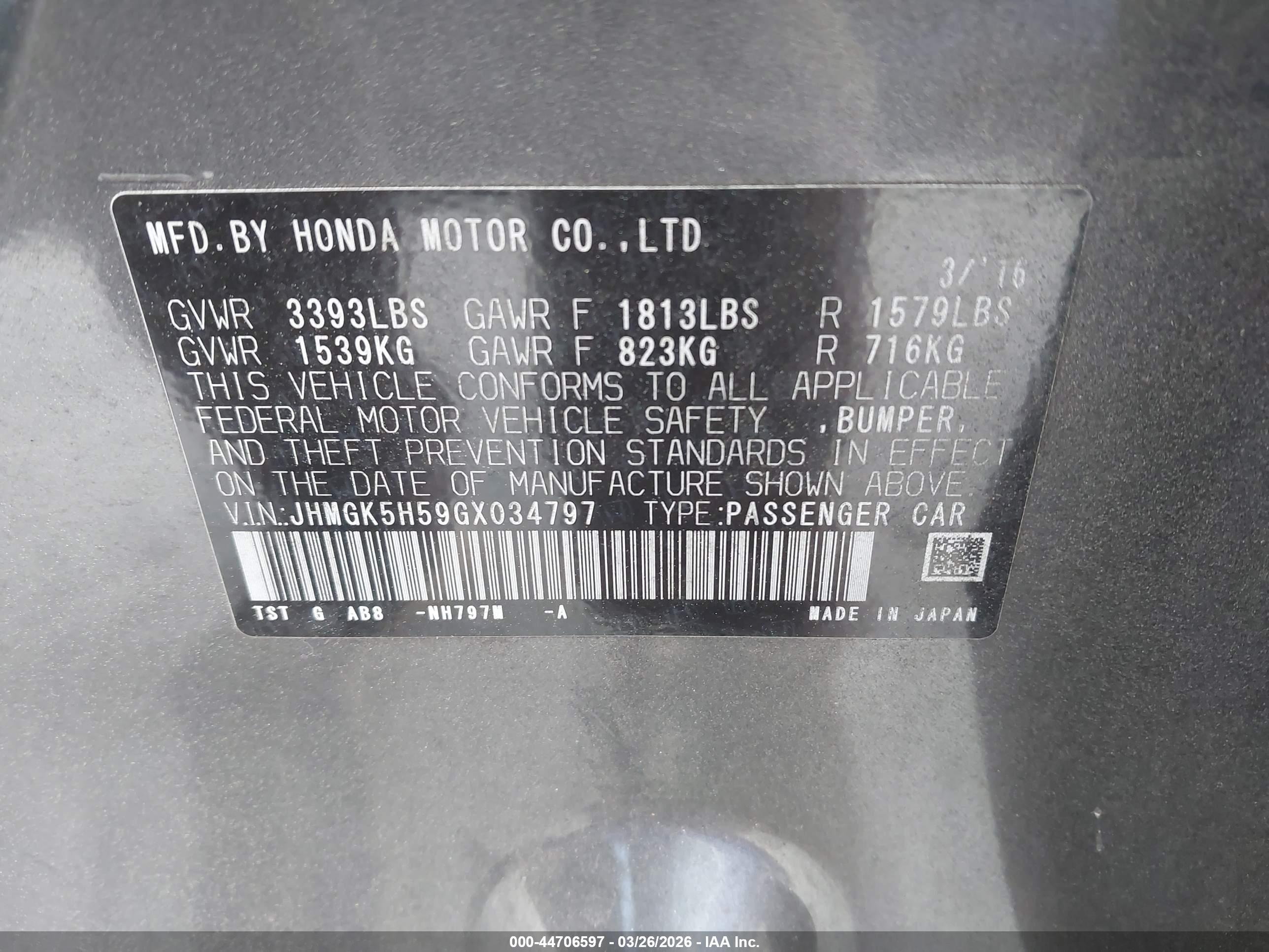 HONDA FIT image 9