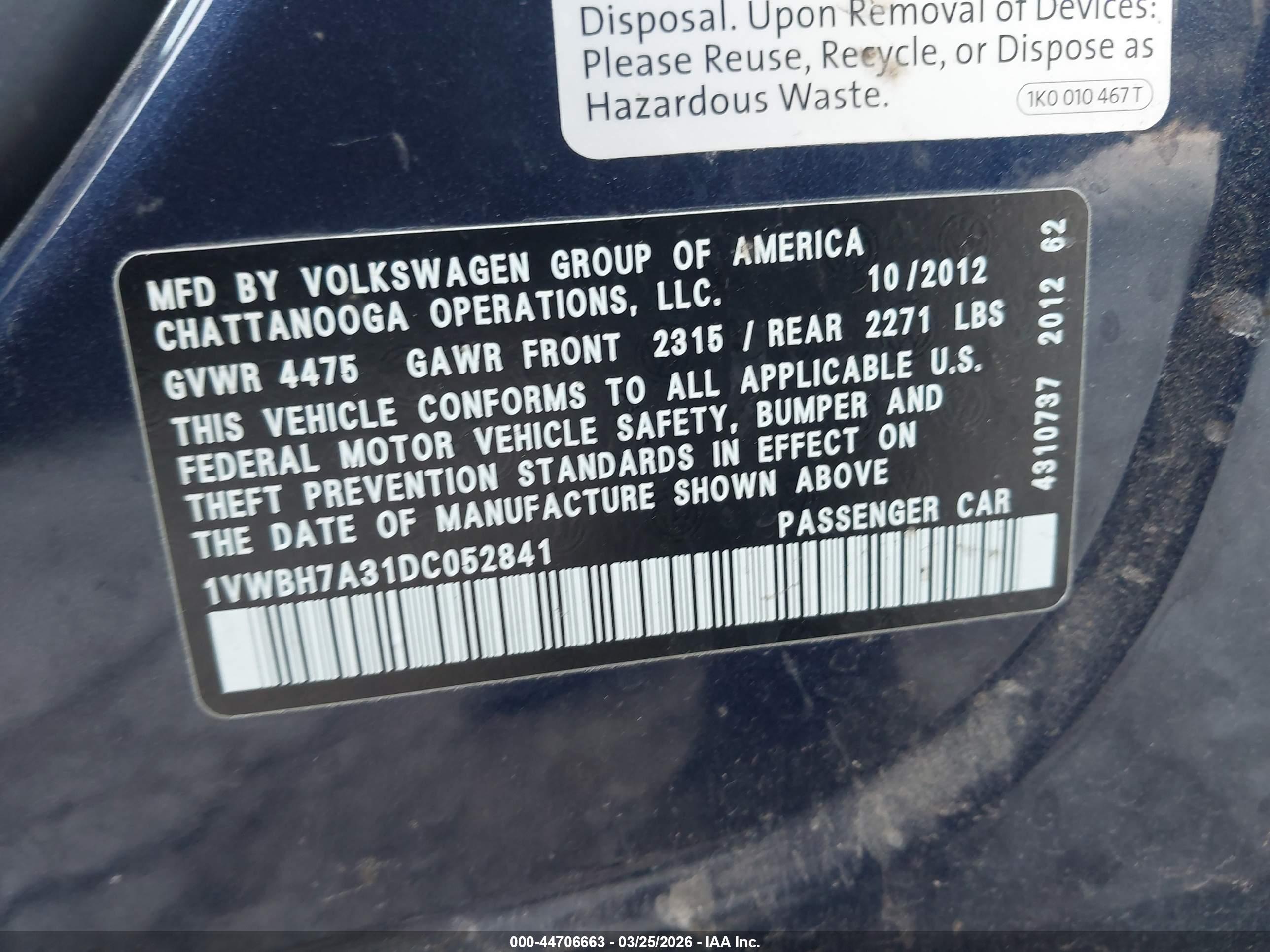 VOLKSWAGEN PASSAT image 9