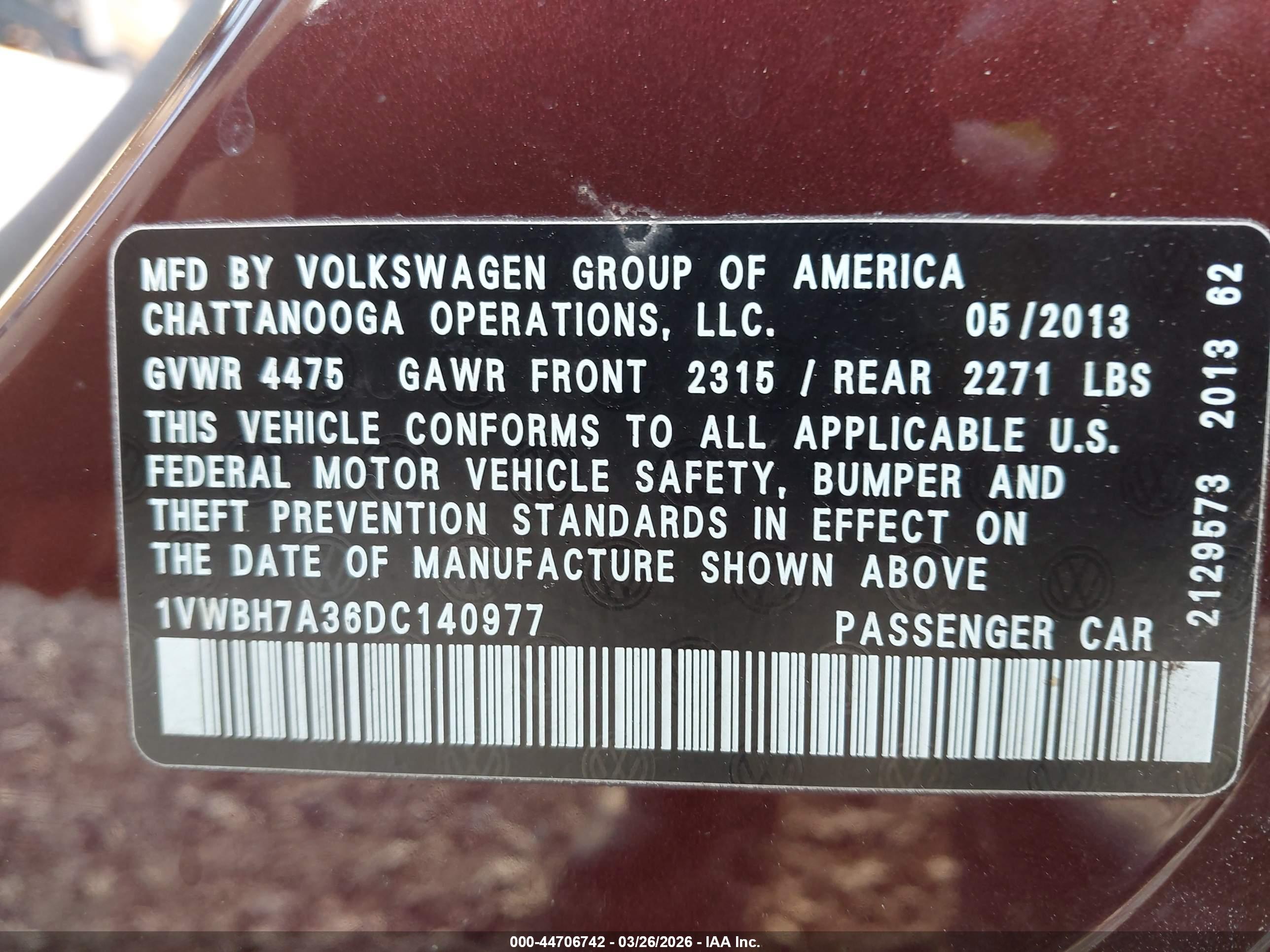 VOLKSWAGEN PASSAT image 9
