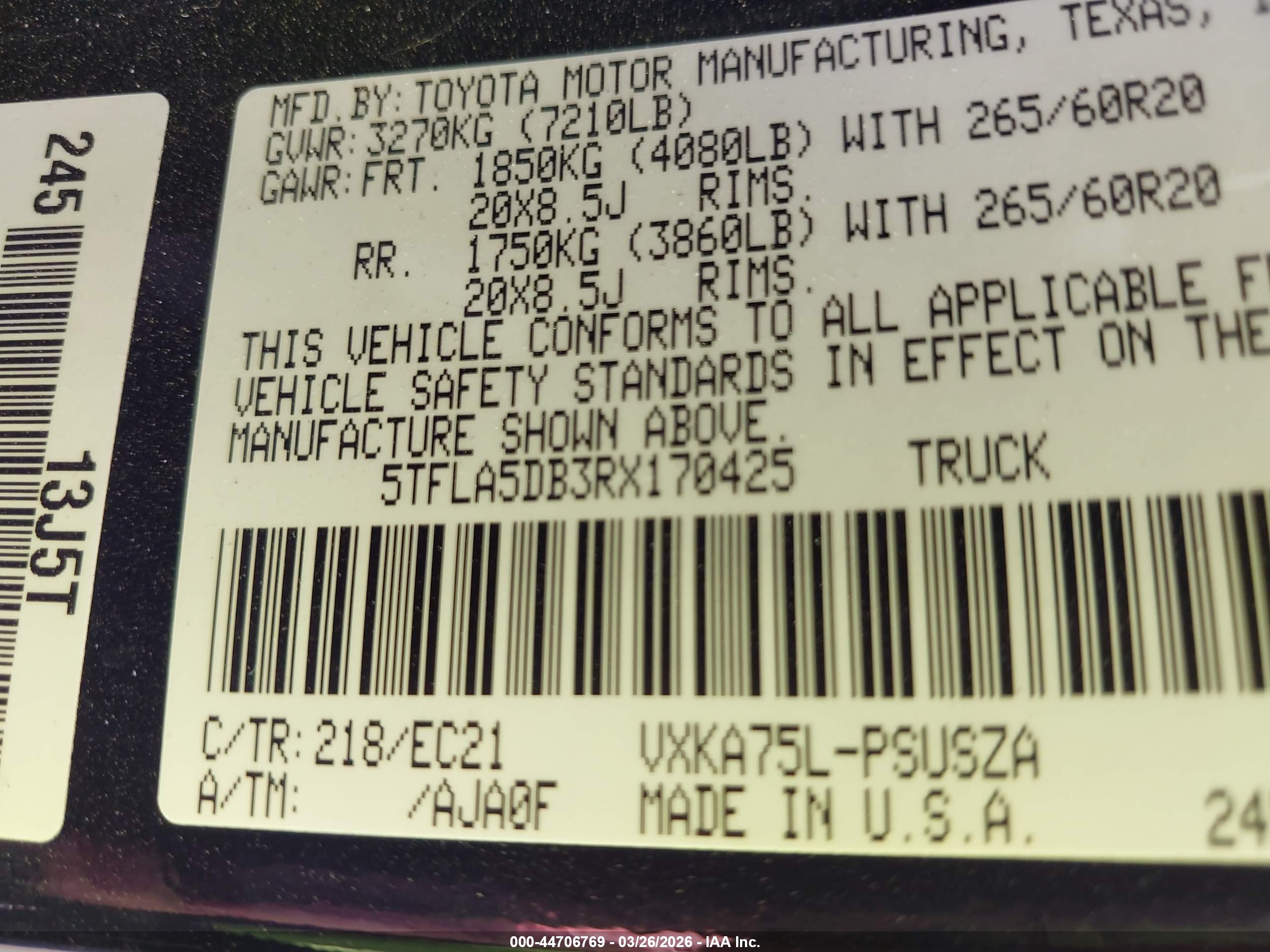 TOYOTA TUNDRA image 9