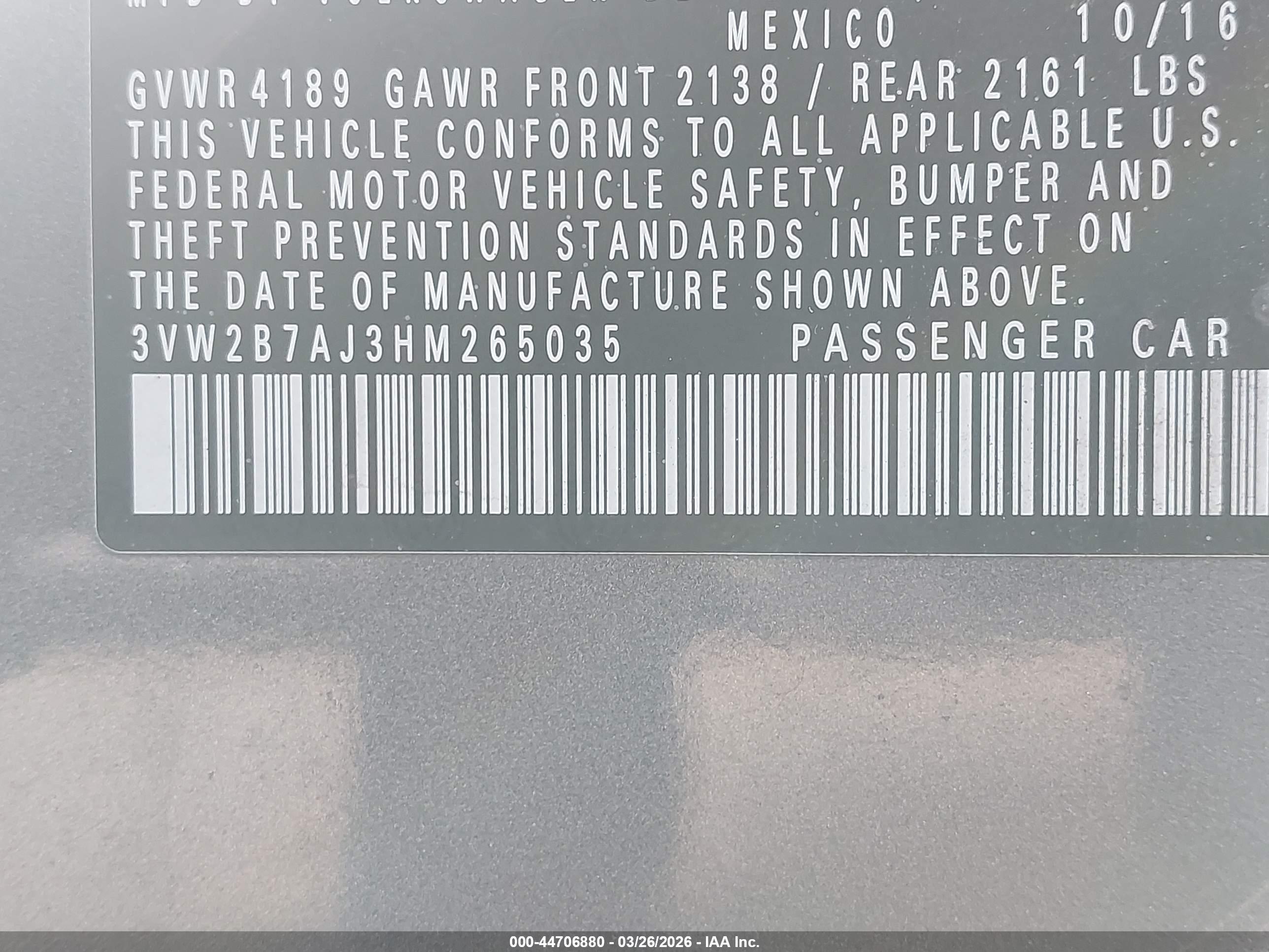 VOLKSWAGEN JETTA image 9