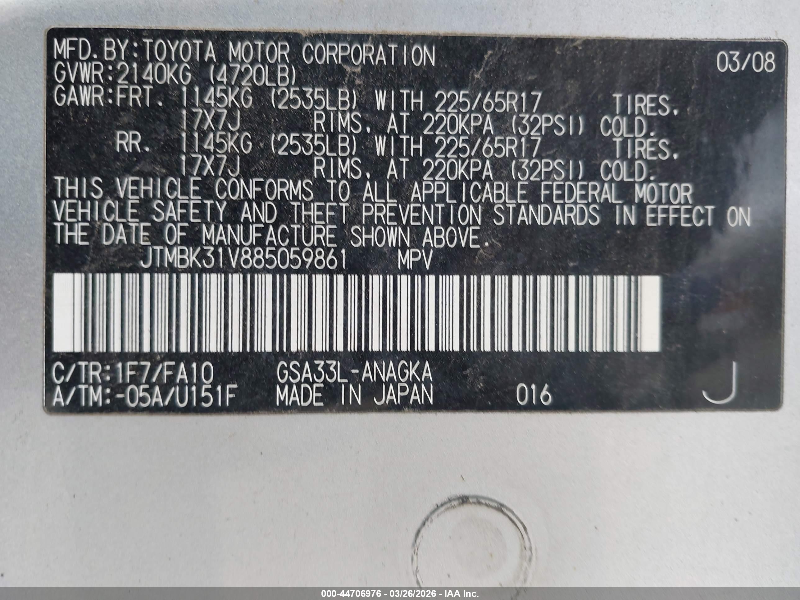 TOYOTA RAV4 image 9