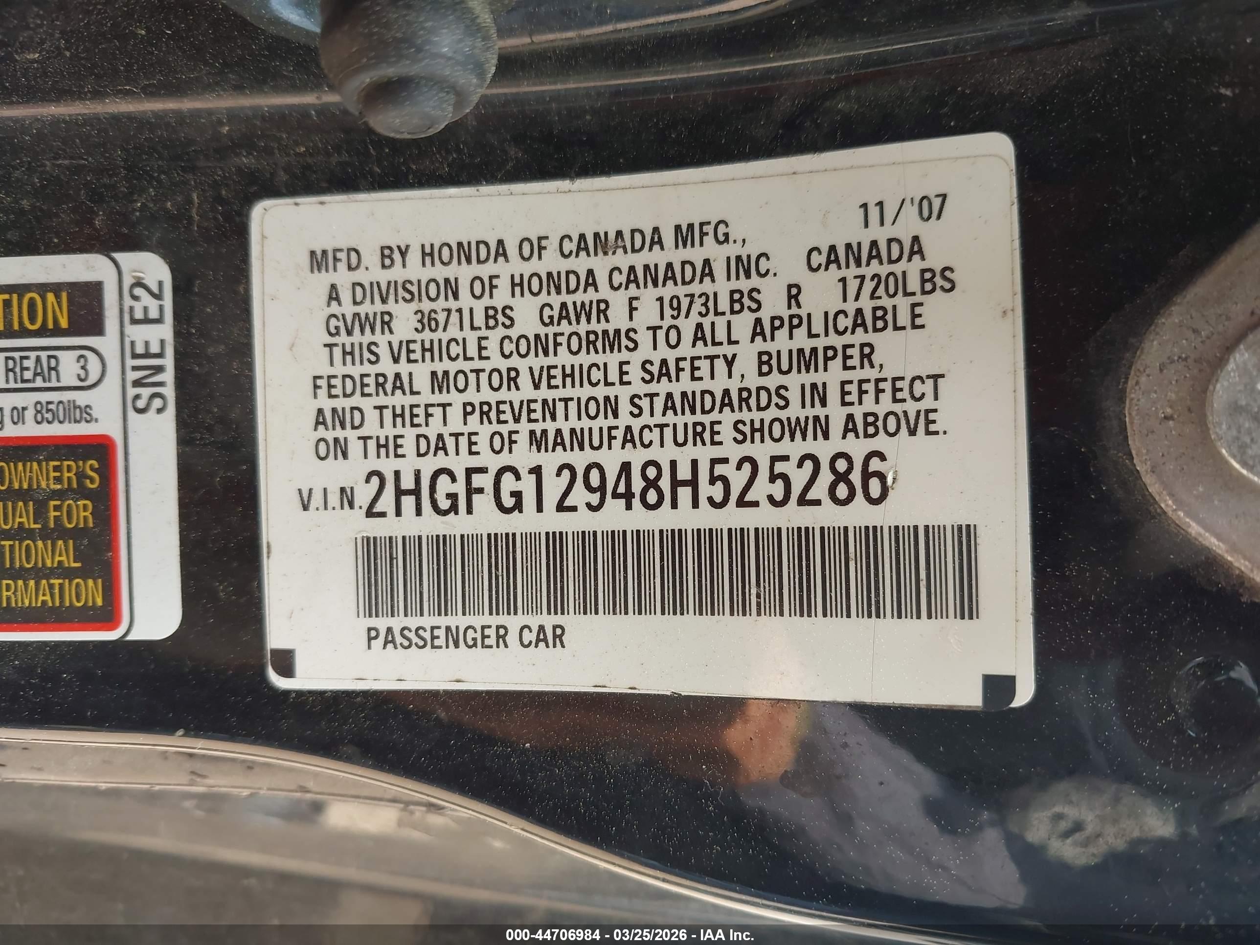 HONDA CIVIC image 9
