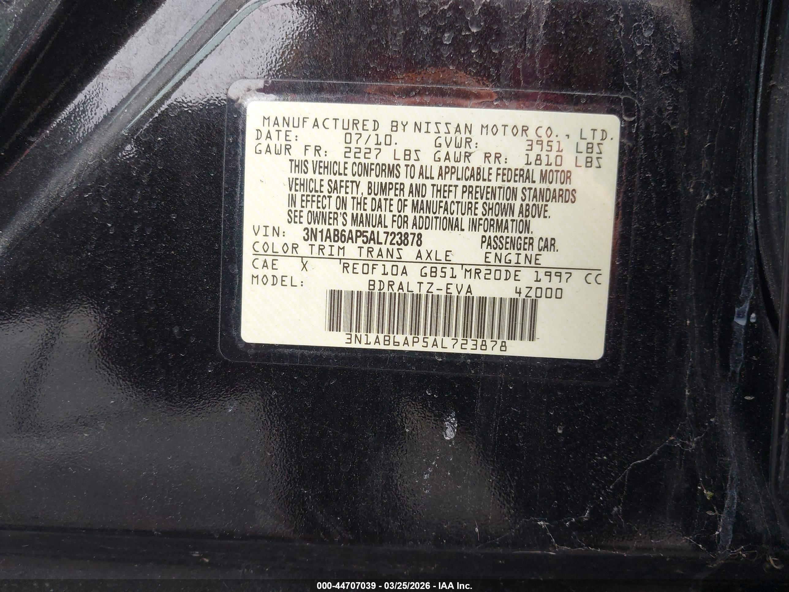 NISSAN SENTRA image 9