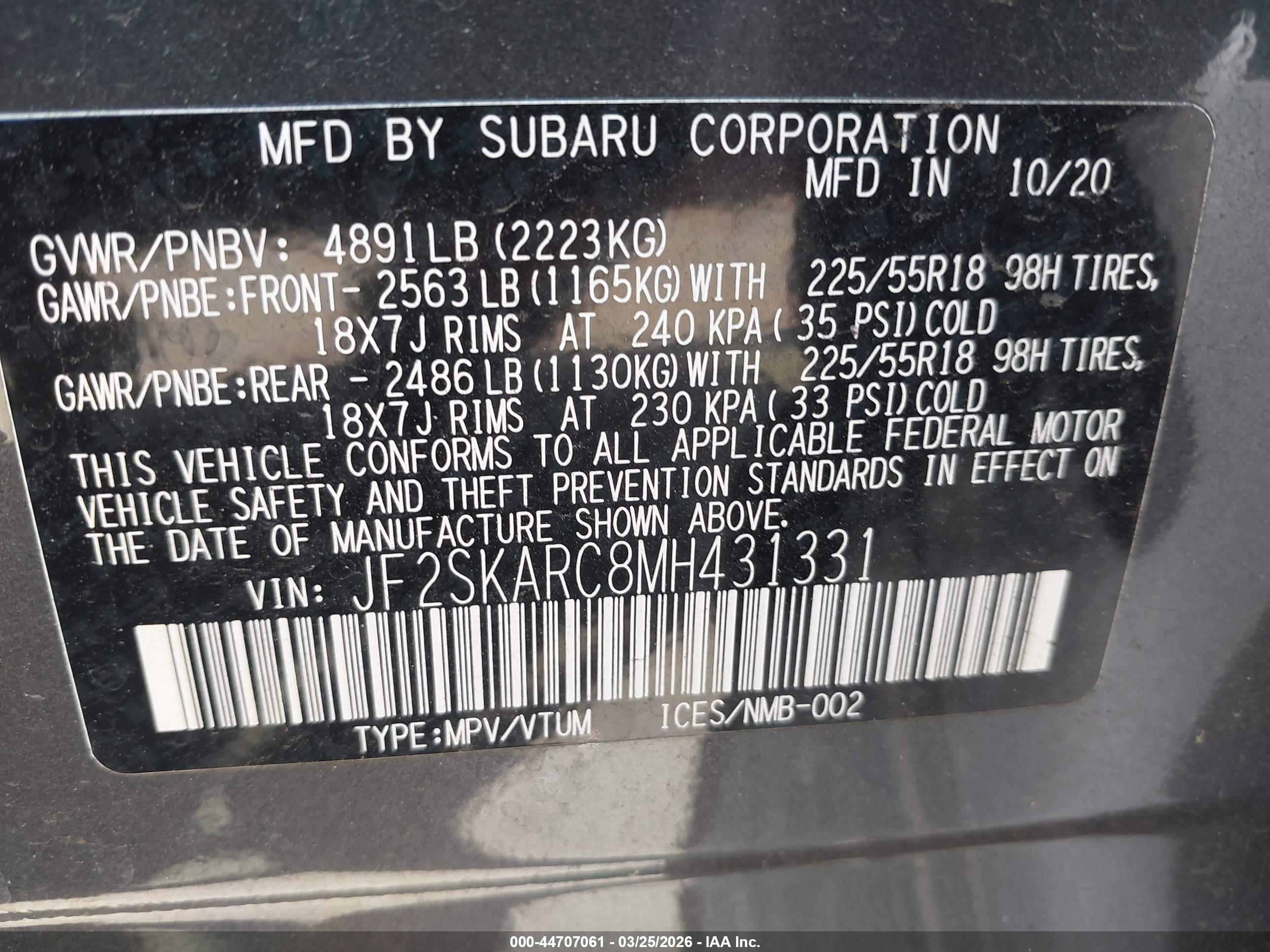 SUBARU FORESTER image 9
