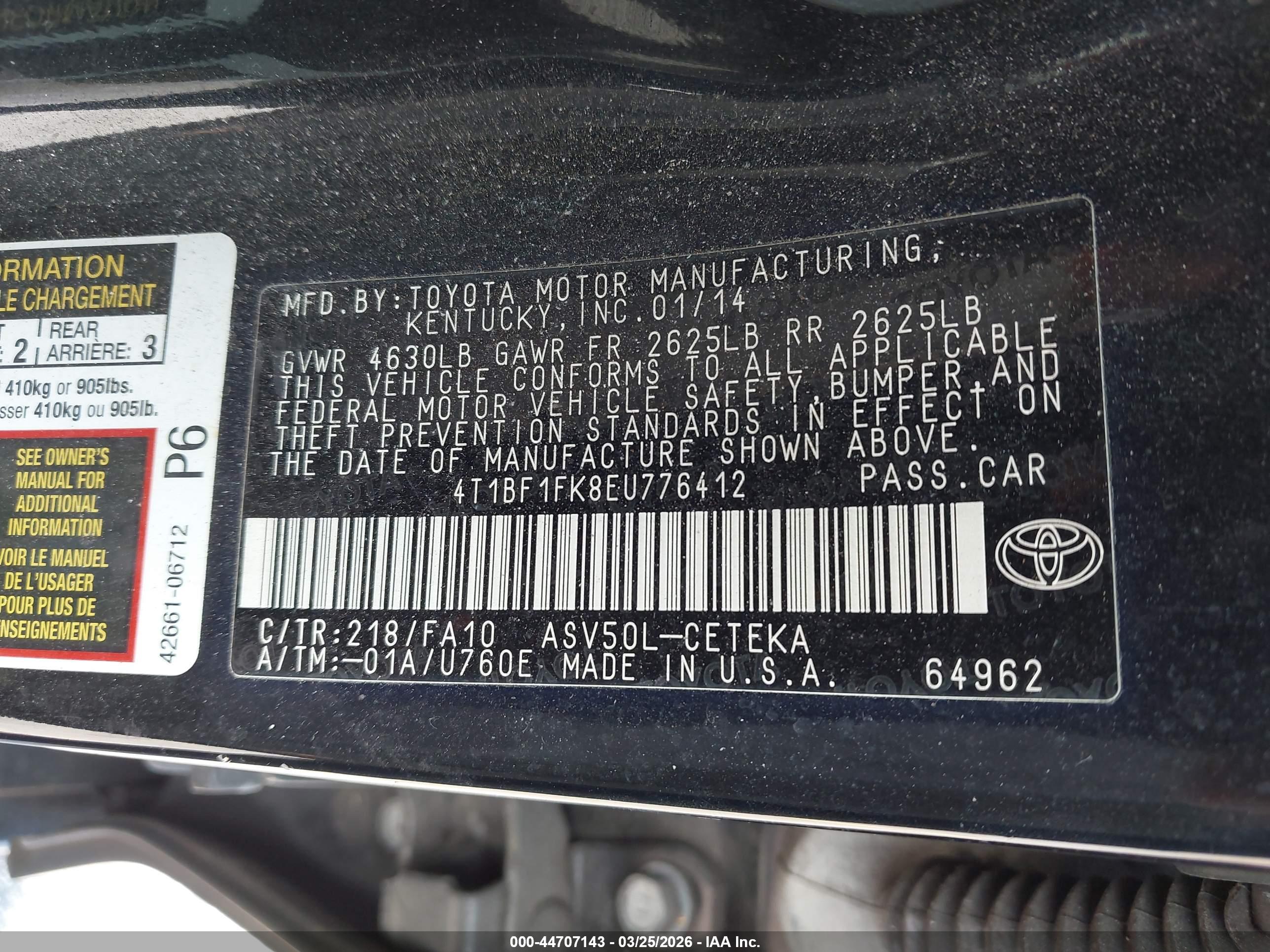 TOYOTA CAMRY image 9