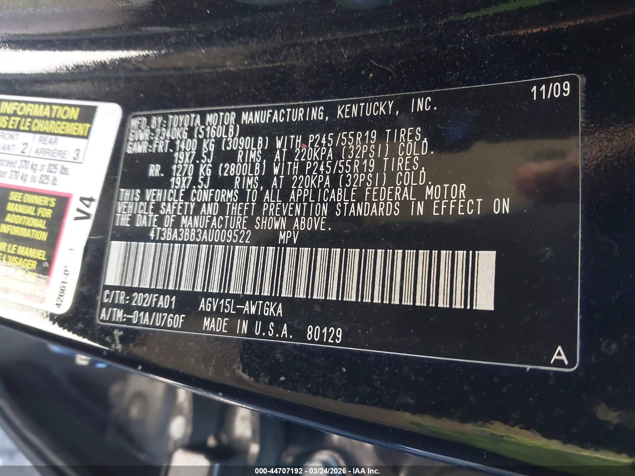 TOYOTA VENZA image 9