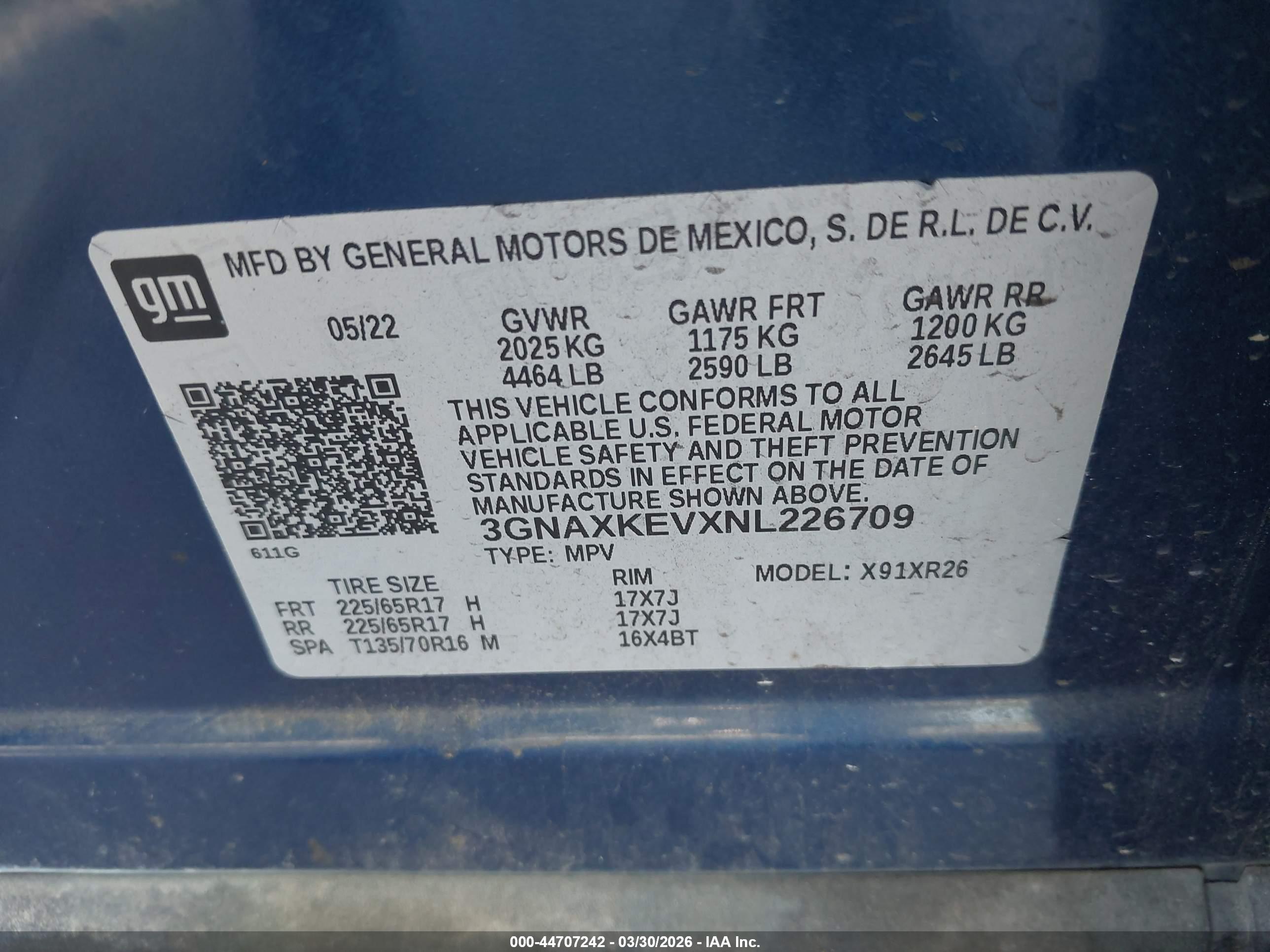 CHEVROLET EQUINOX image 9