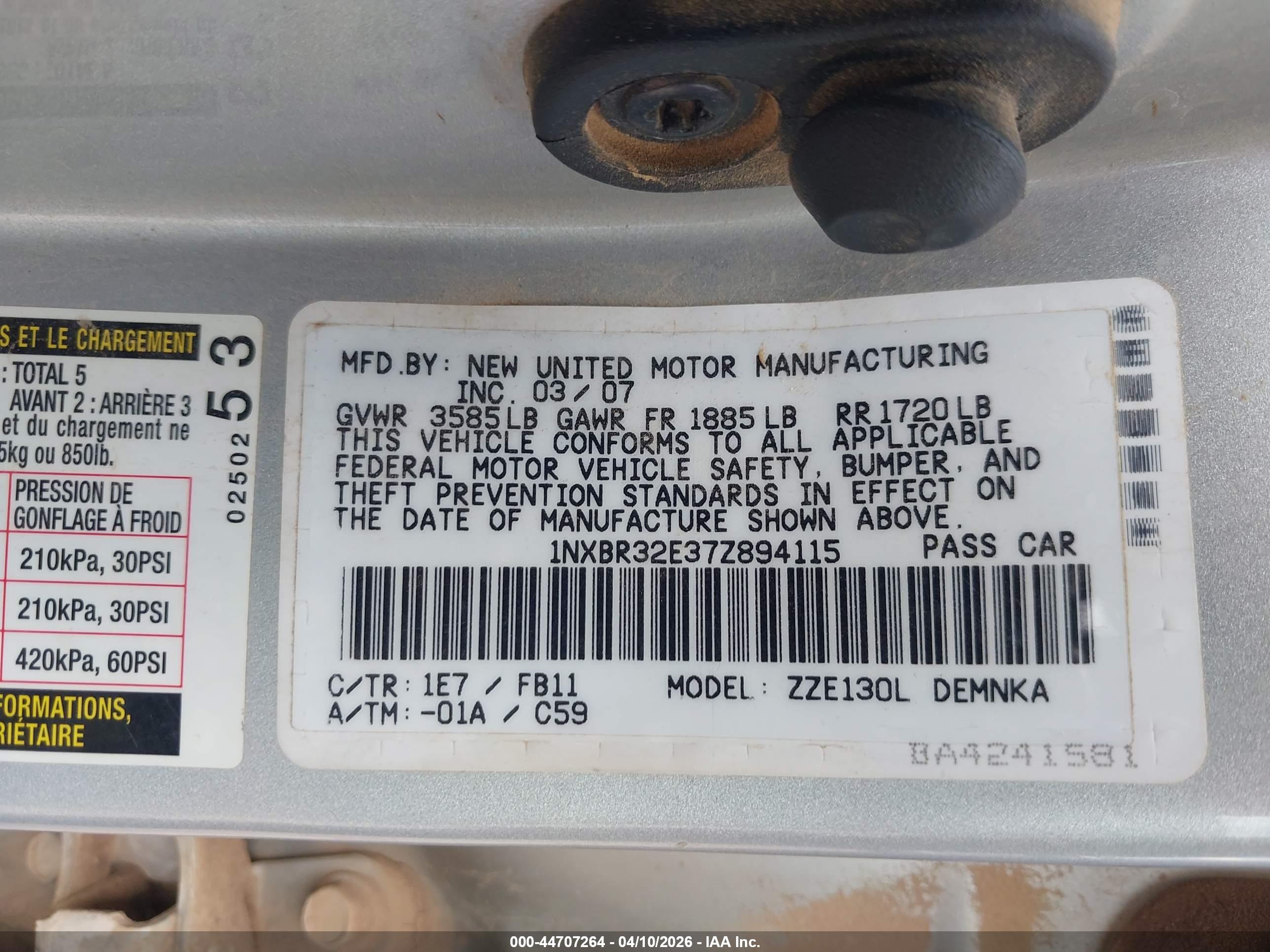 TOYOTA COROLLA image 9