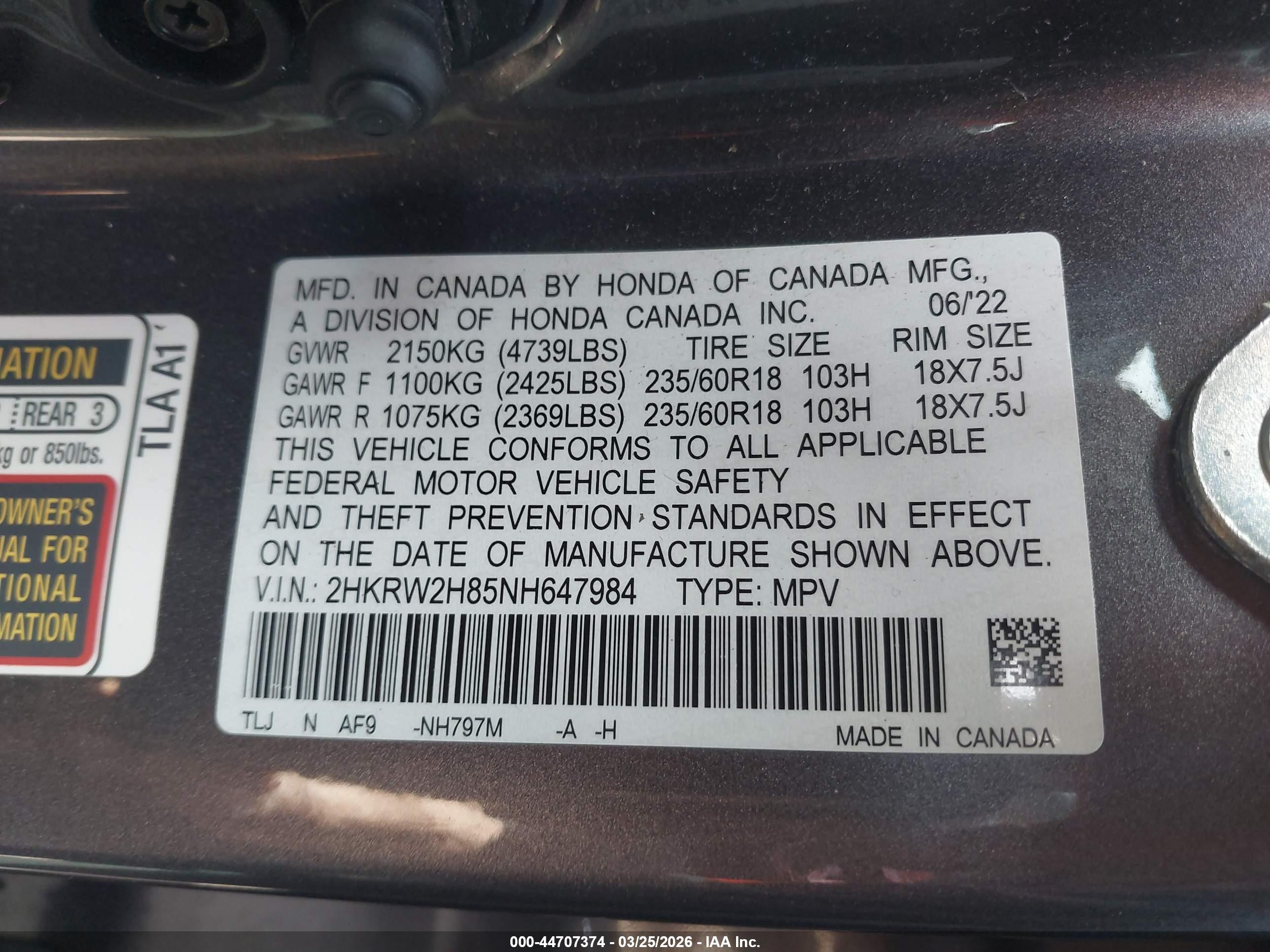 HONDA CR-V image 9