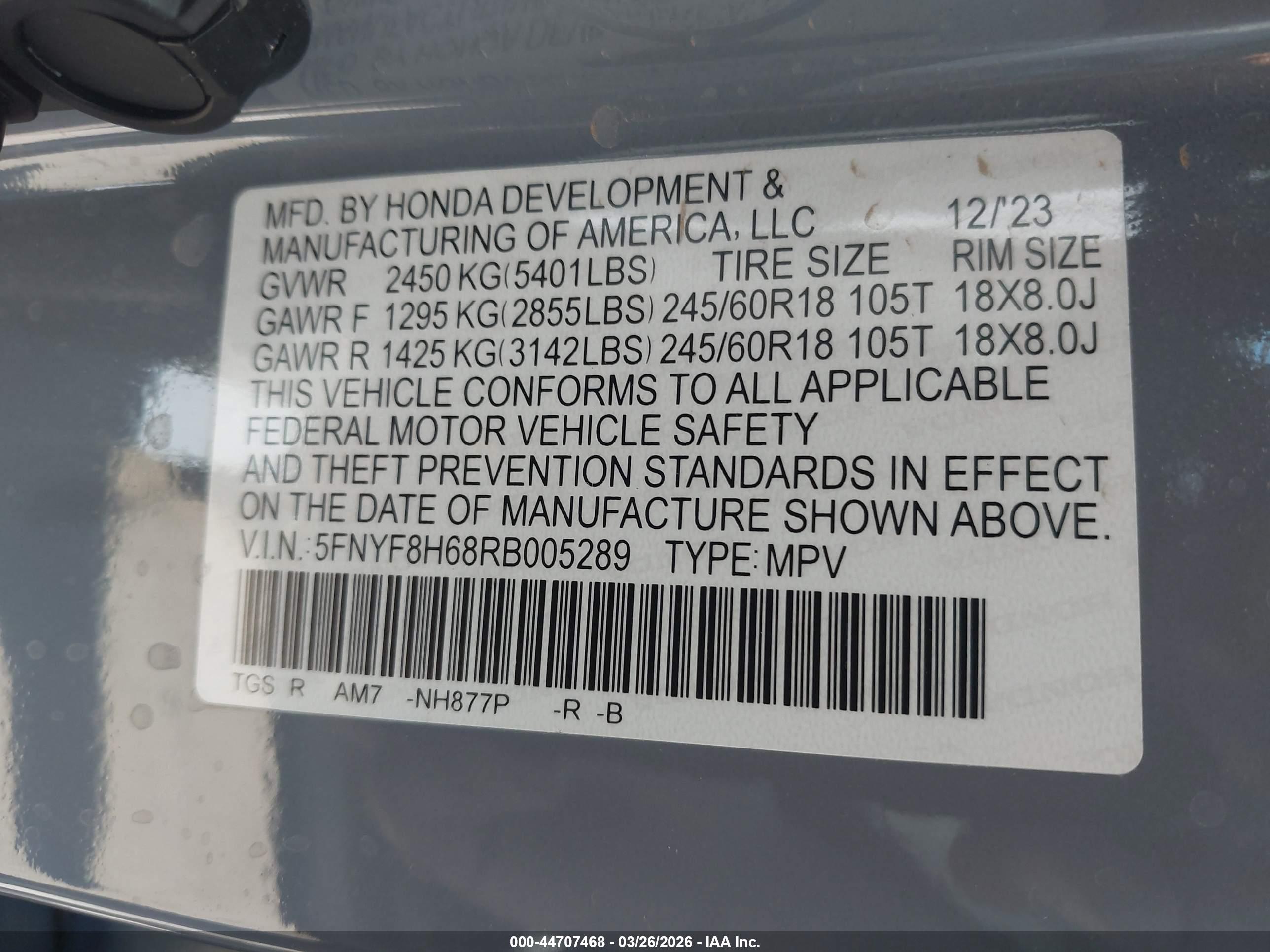 HONDA PASSPORT image 9