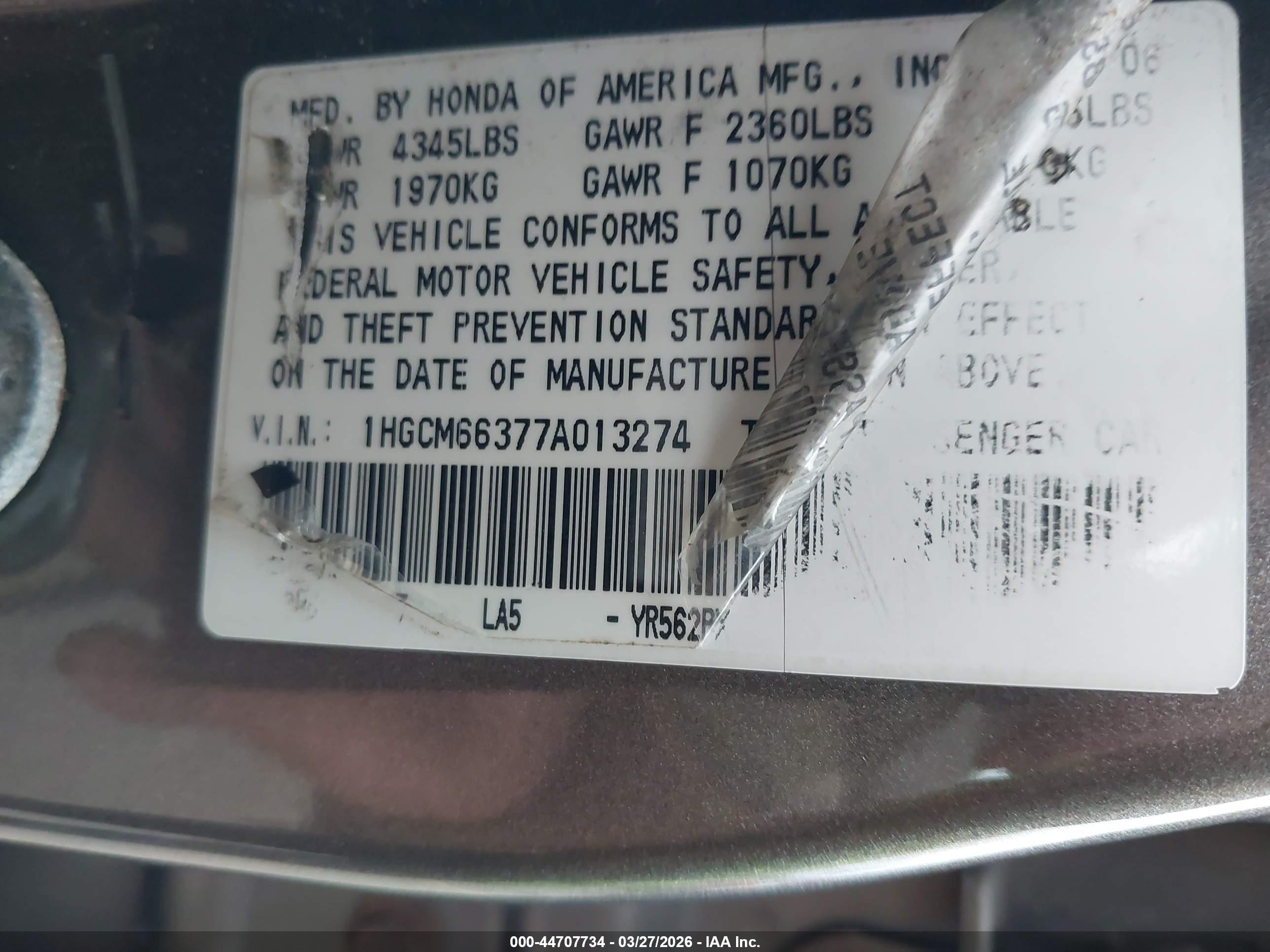 HONDA ACCORD image 9