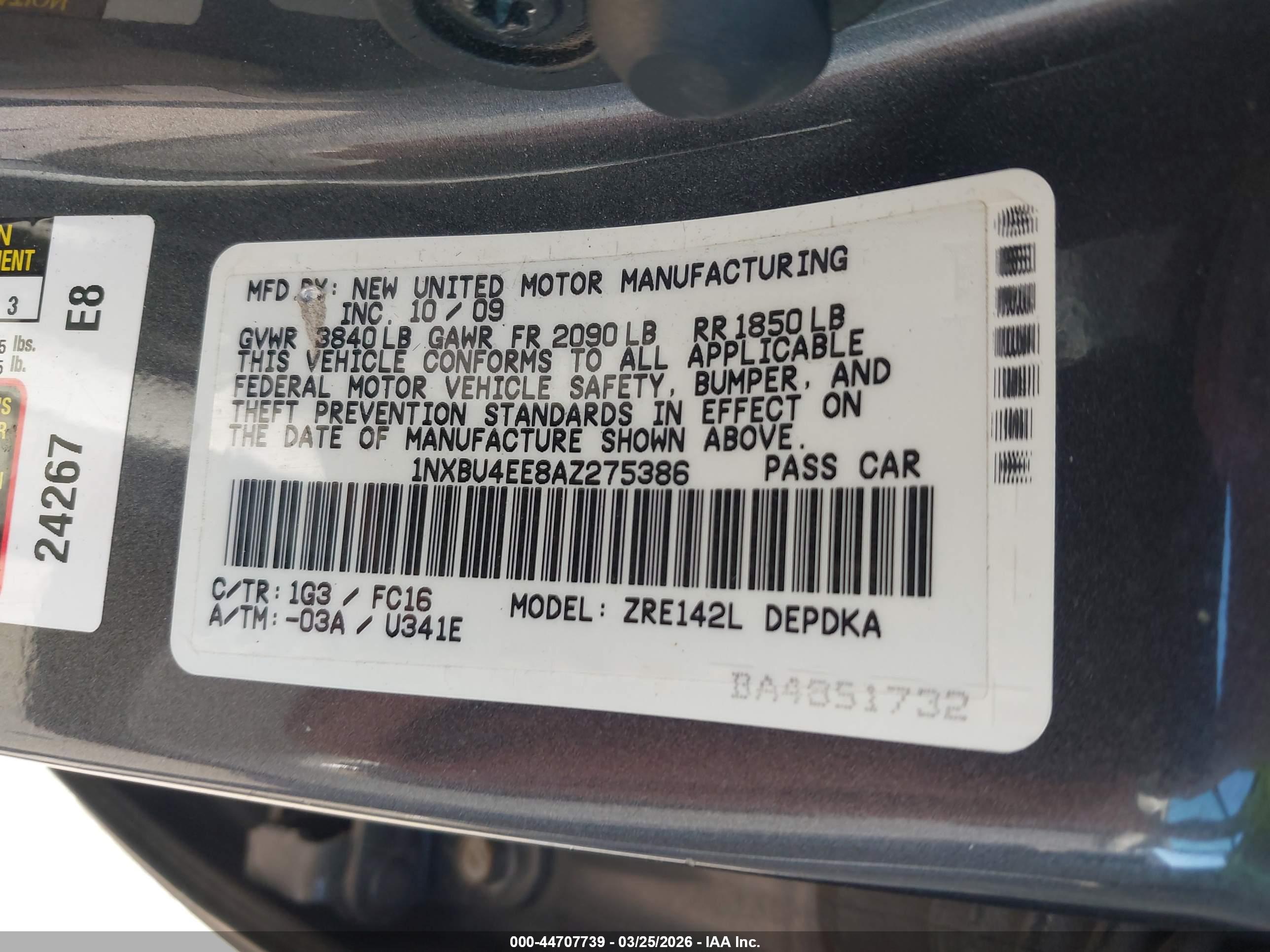 TOYOTA COROLLA image 9
