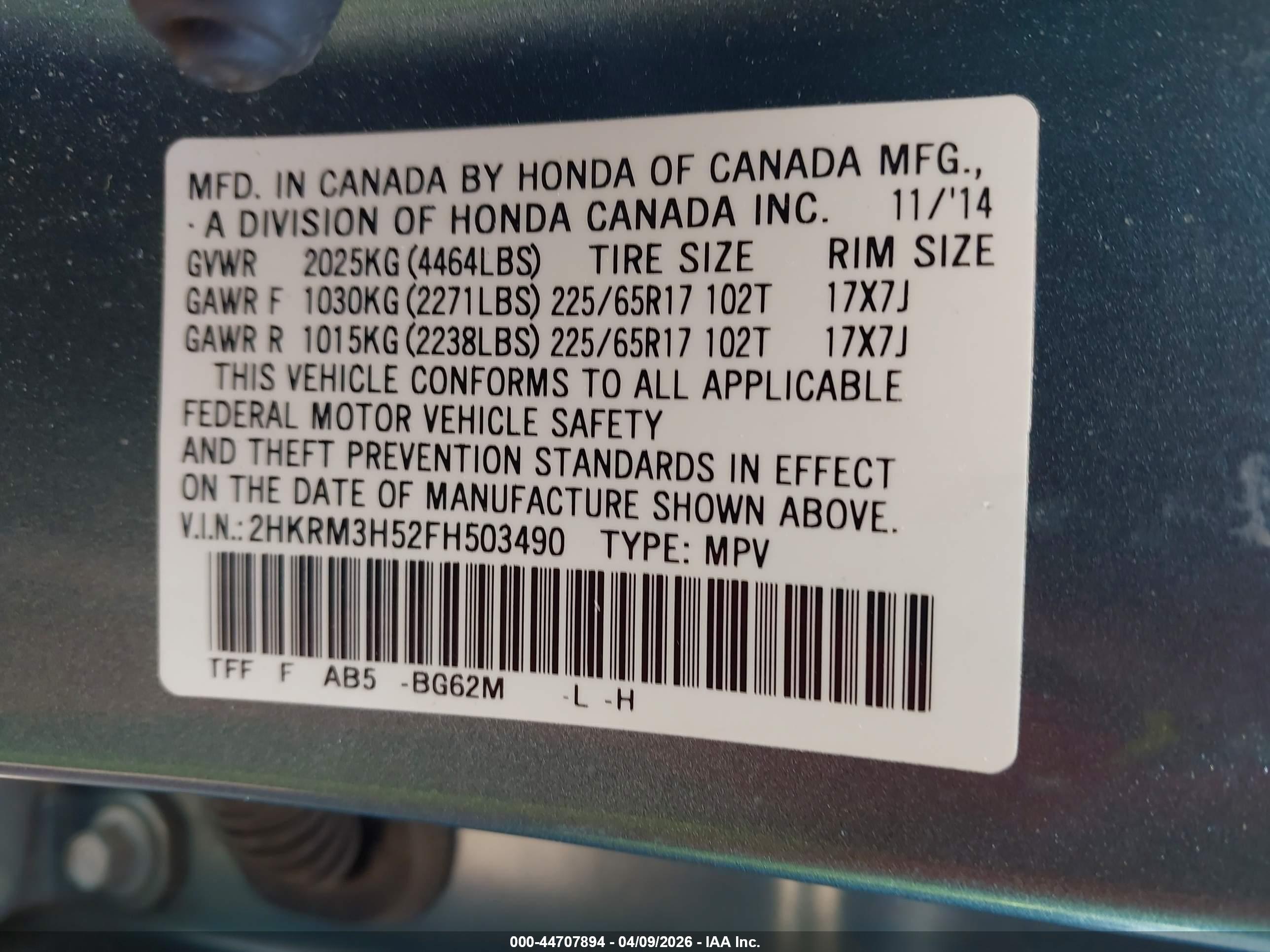 HONDA CR-V image 9
