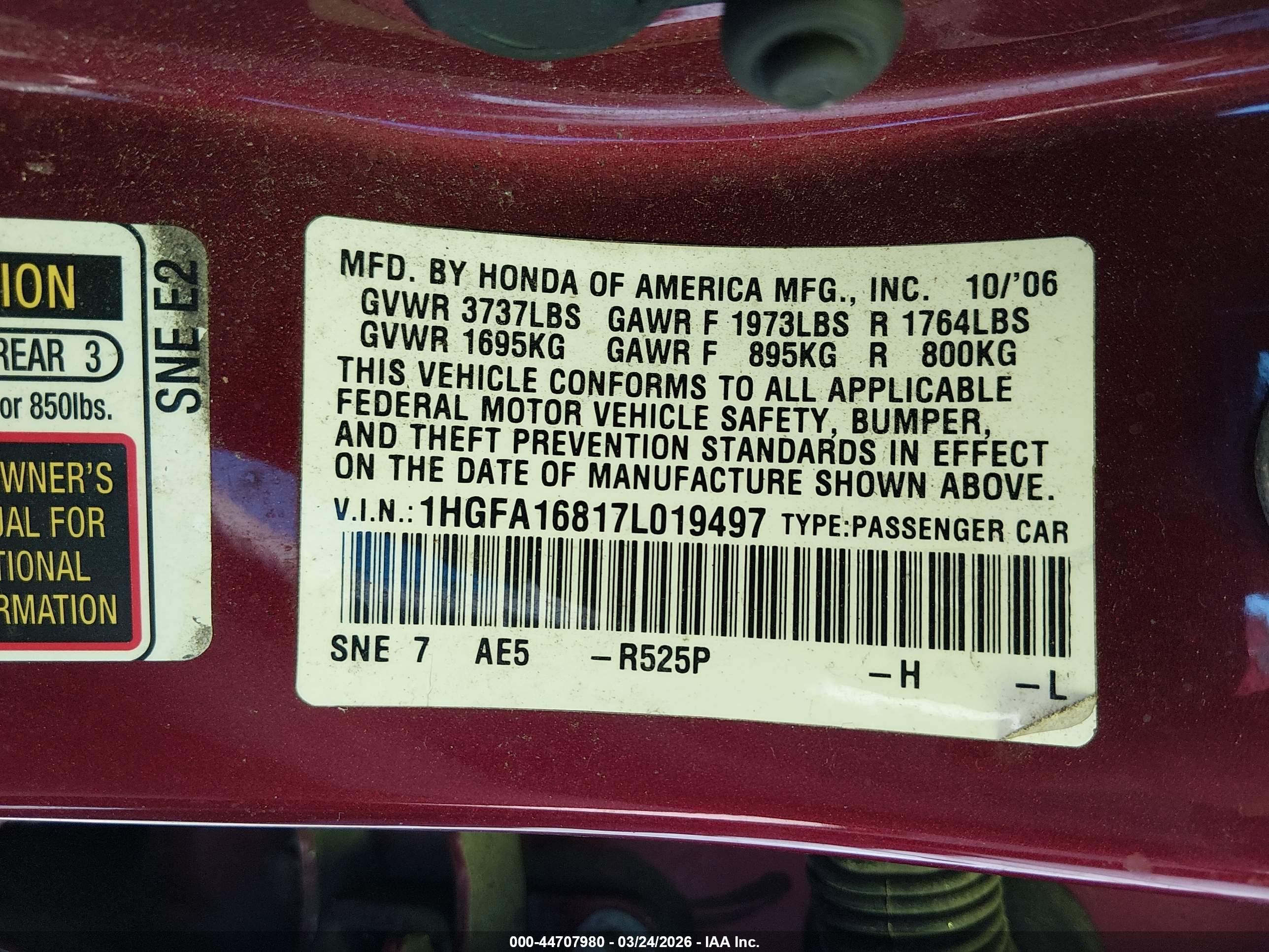 HONDA CIVIC image 9