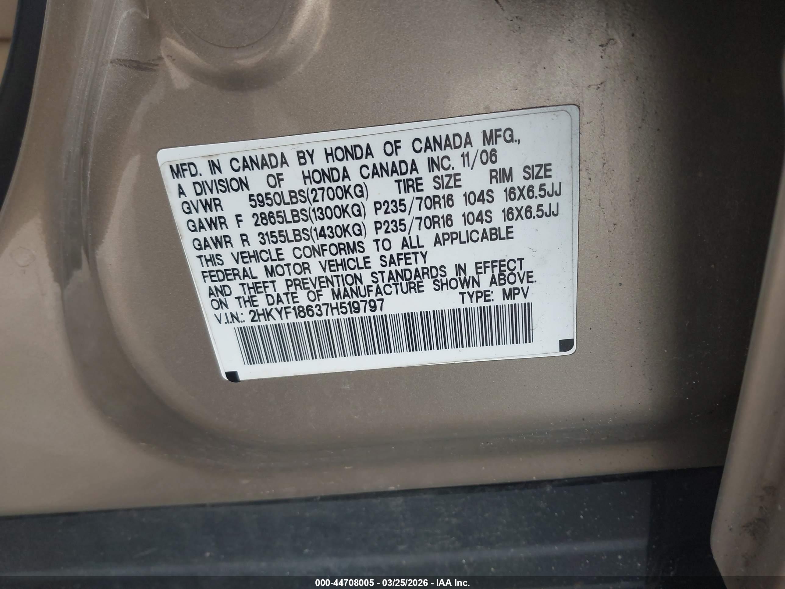 HONDA PILOT image 9