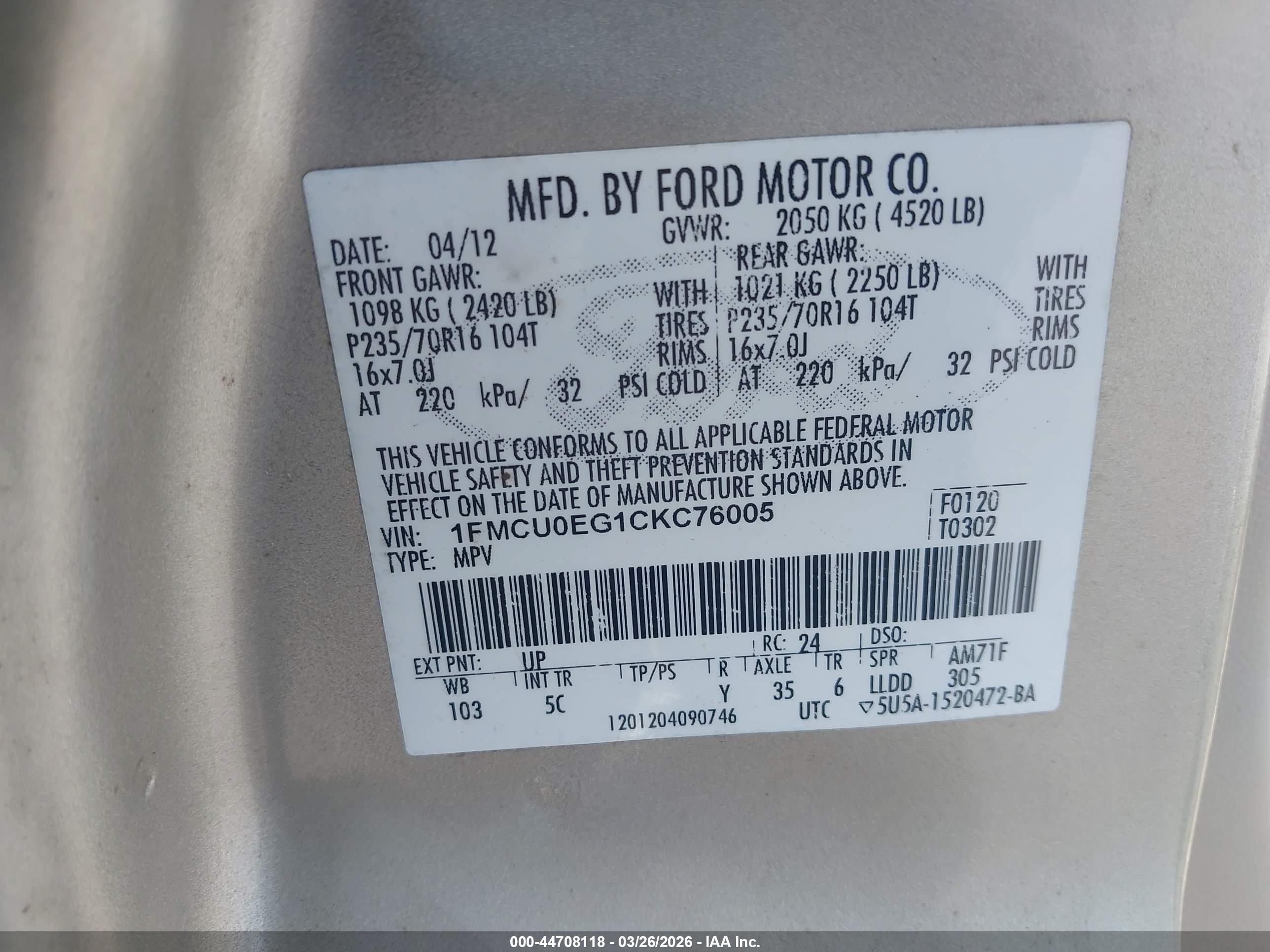 FORD ESCAPE image 9