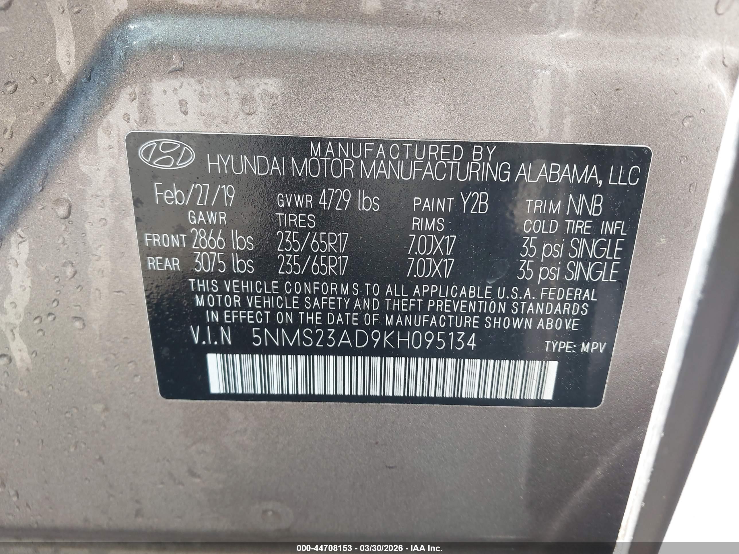 HYUNDAI SANTA image 9