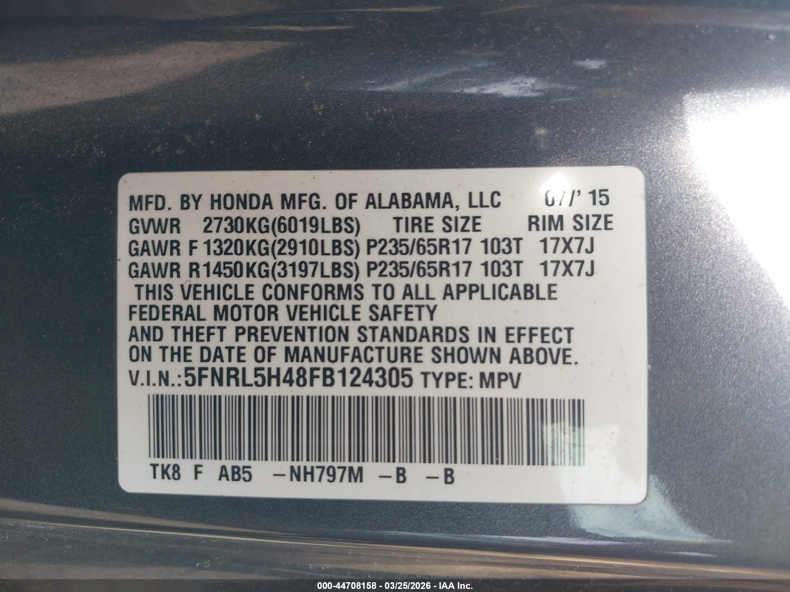 HONDA ODYSSEY image 9