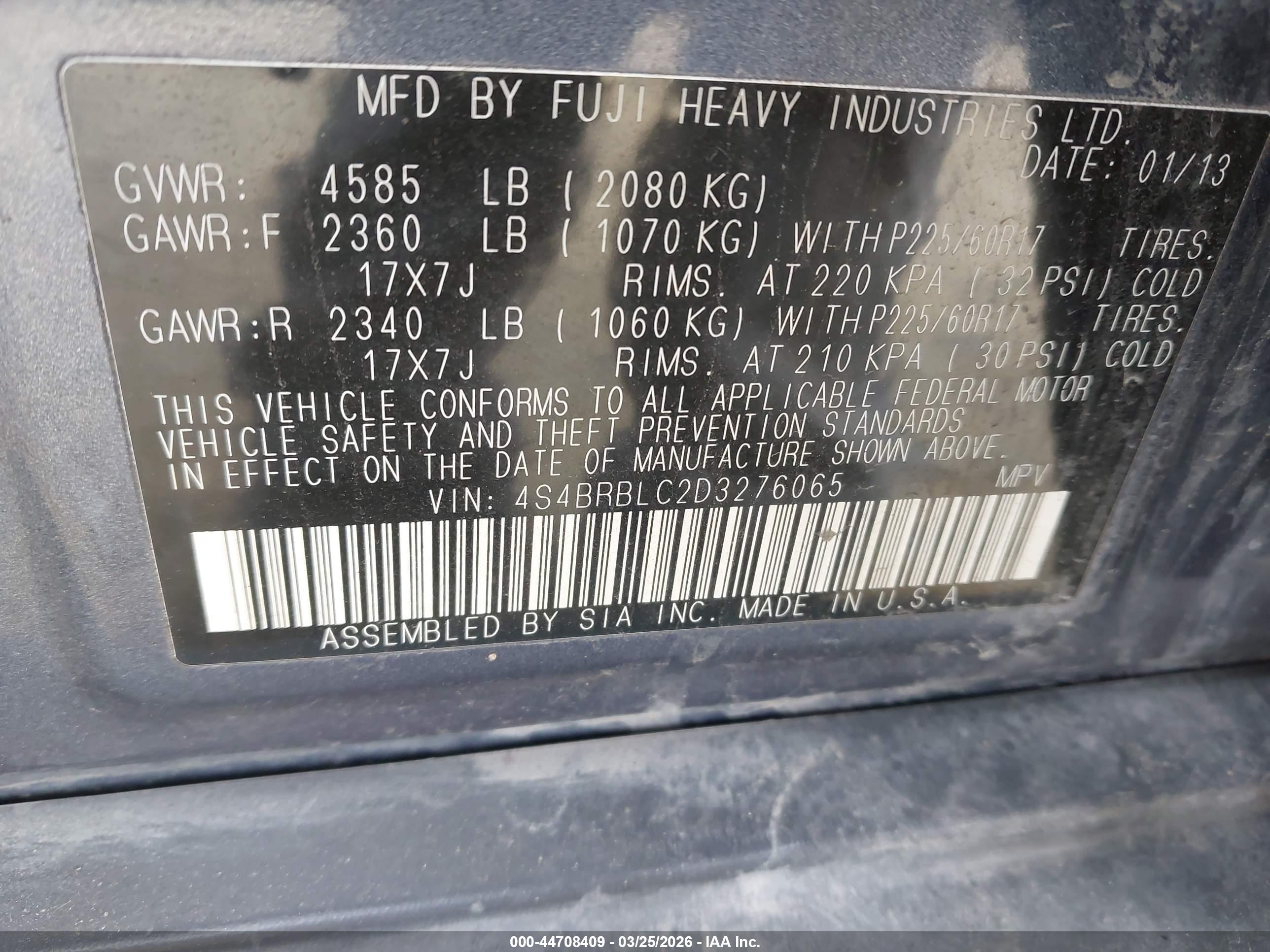 SUBARU OUTBACK image 9