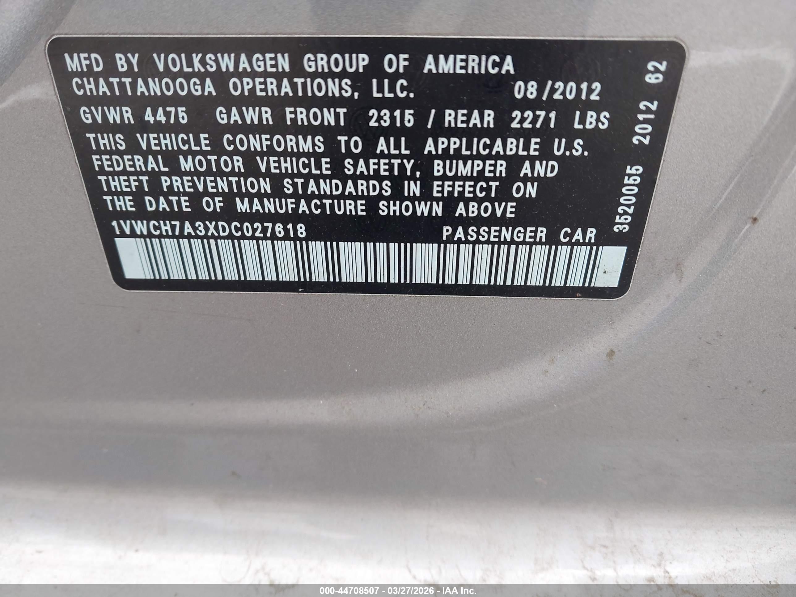 VOLKSWAGEN PASSAT image 9