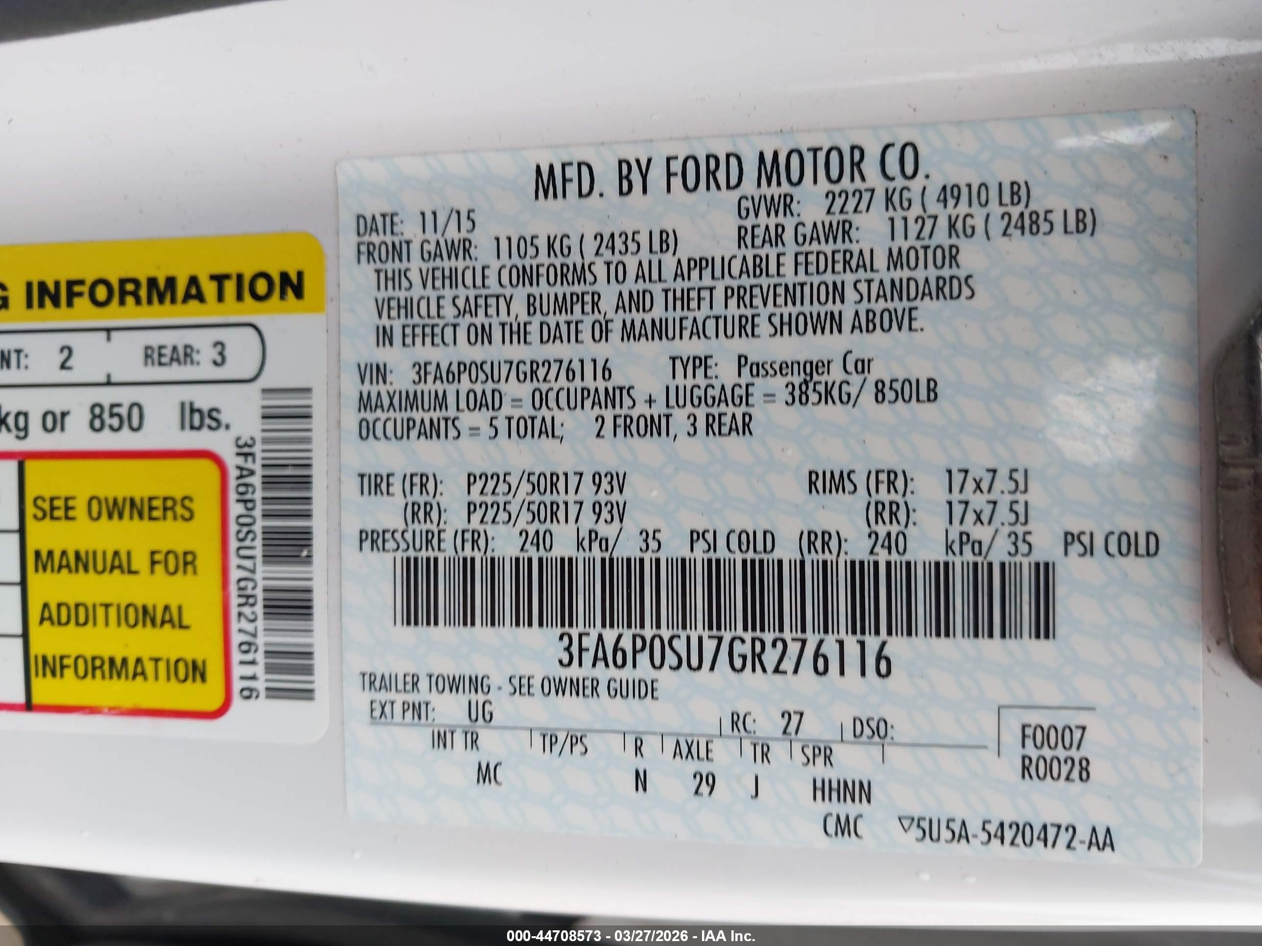FORD FUSION image 9