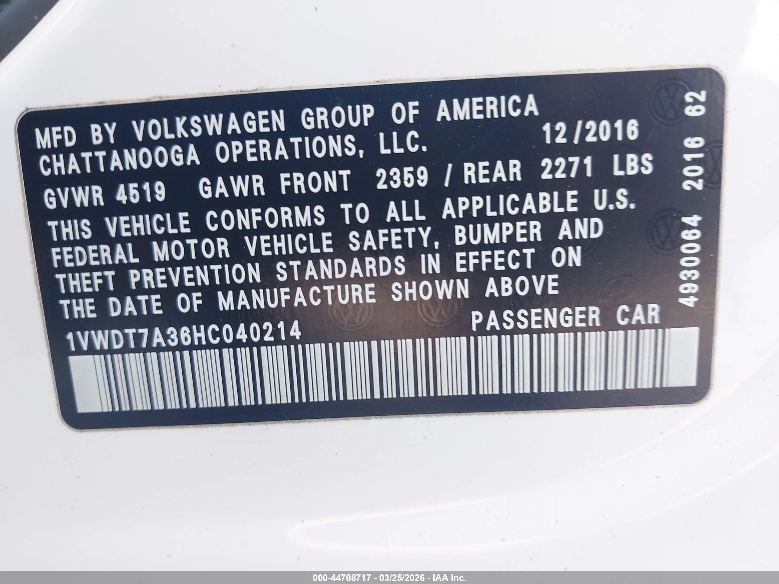 VOLKSWAGEN PASSAT image 9