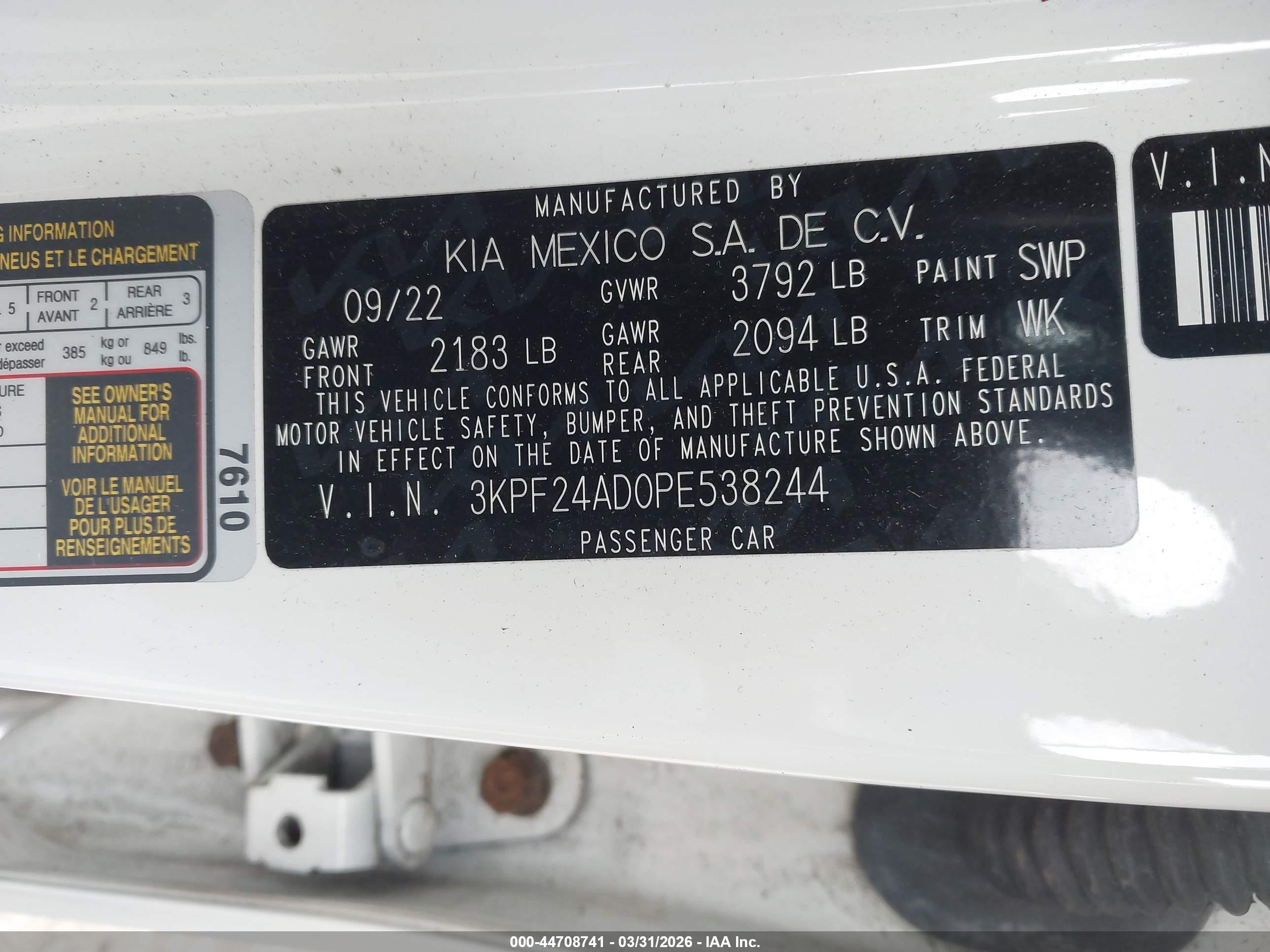 KIA FORTE image 9
