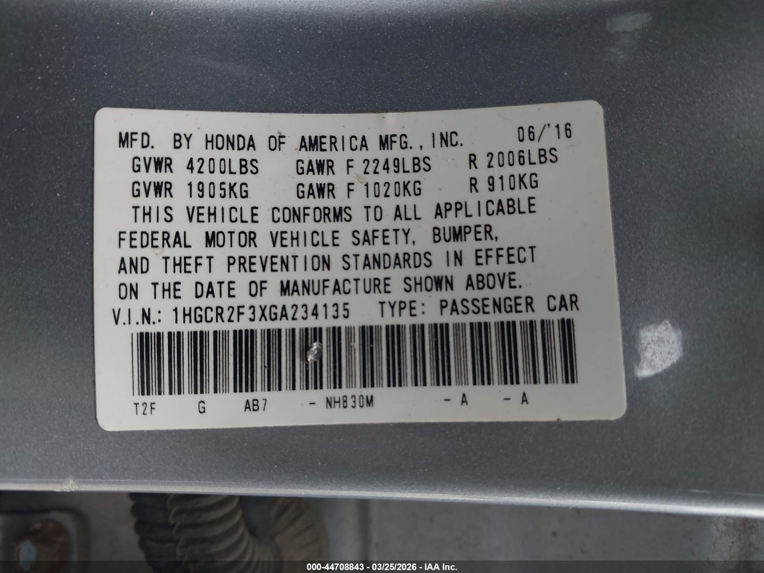 HONDA ACCORD image 9