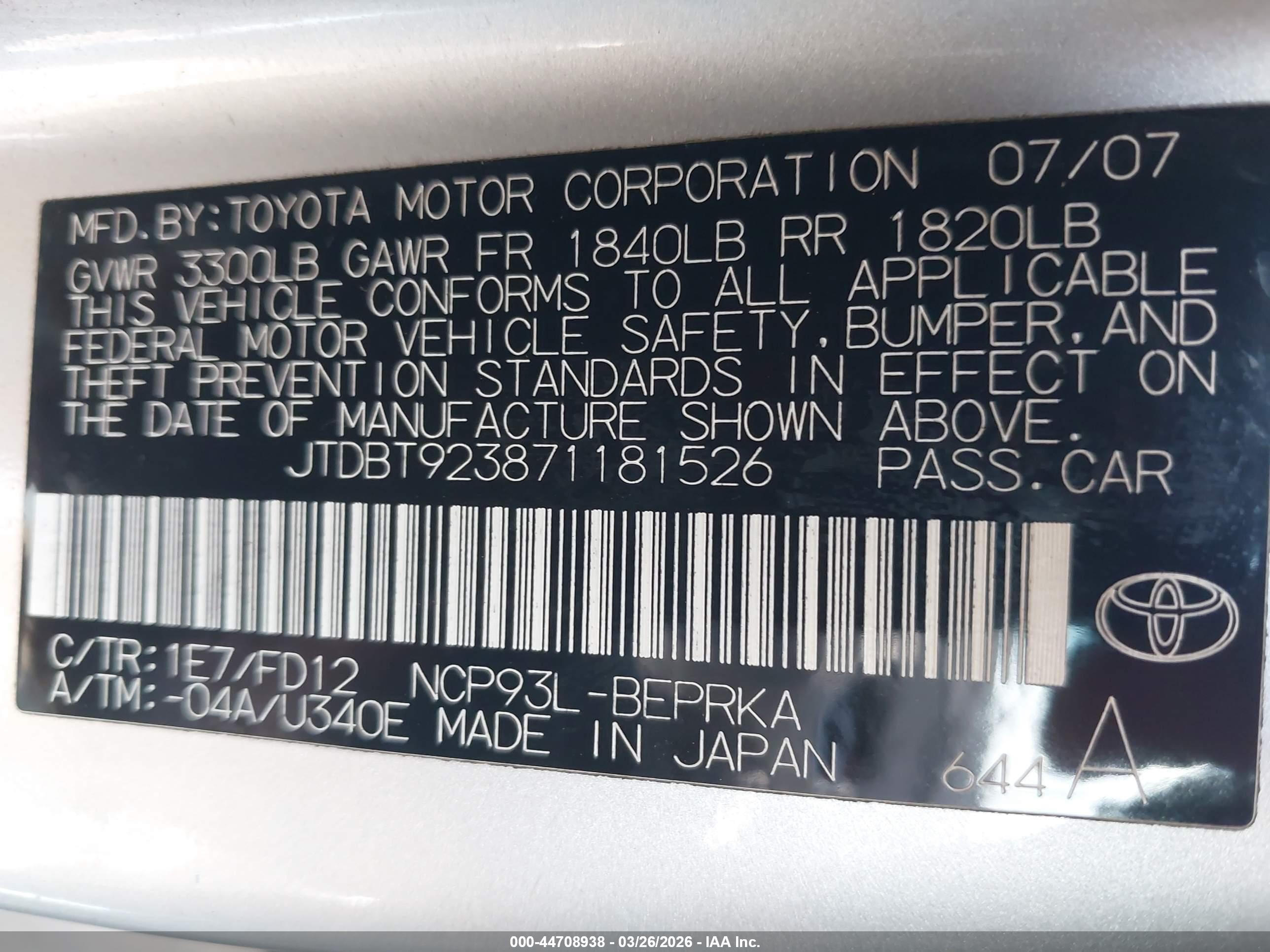 TOYOTA YARIS image 9