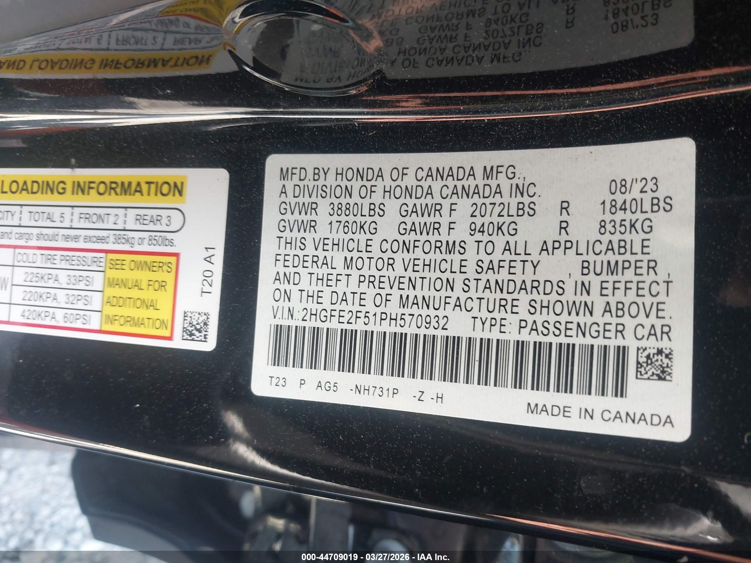HONDA CIVIC image 9