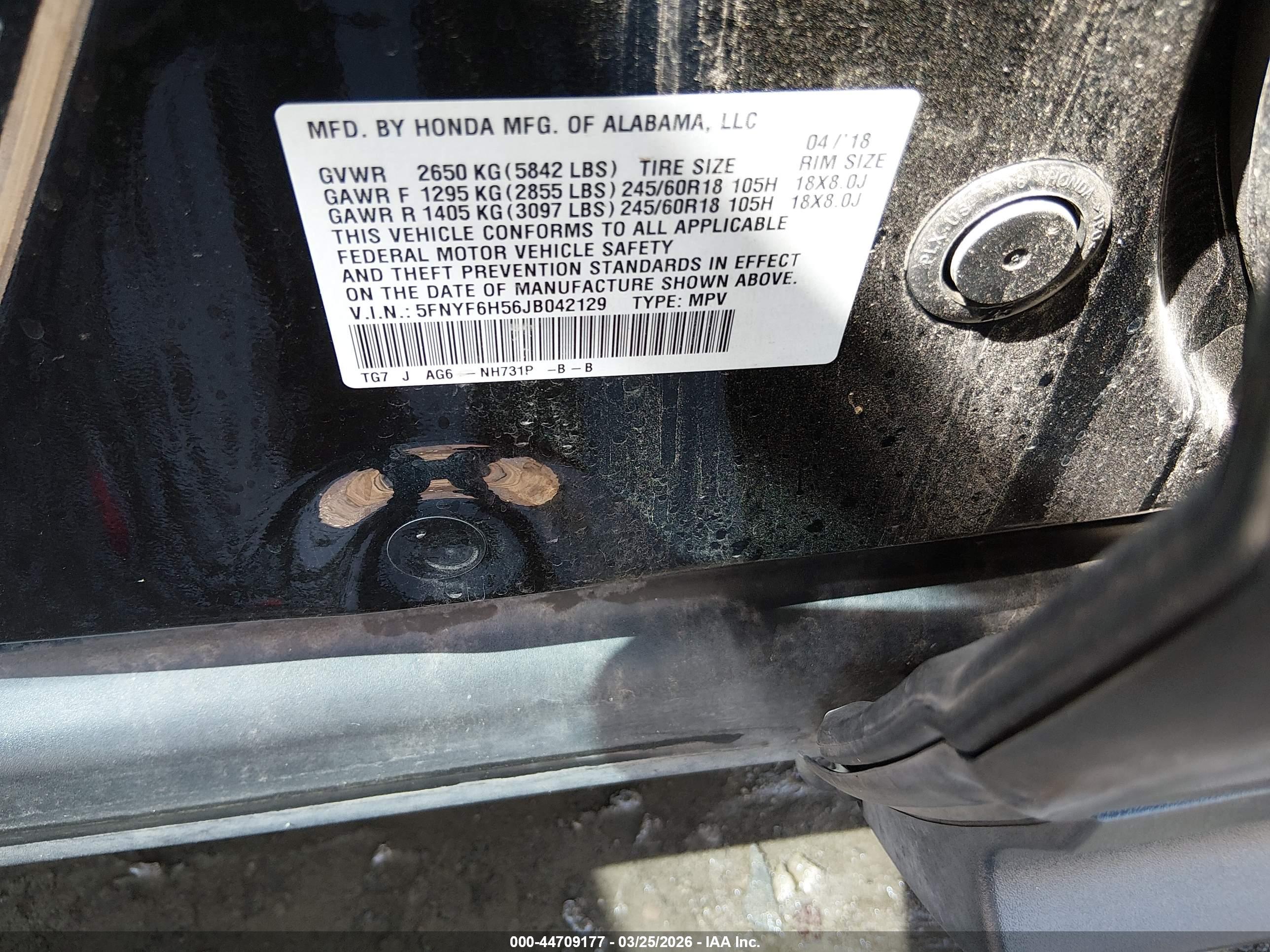 HONDA PILOT image 9