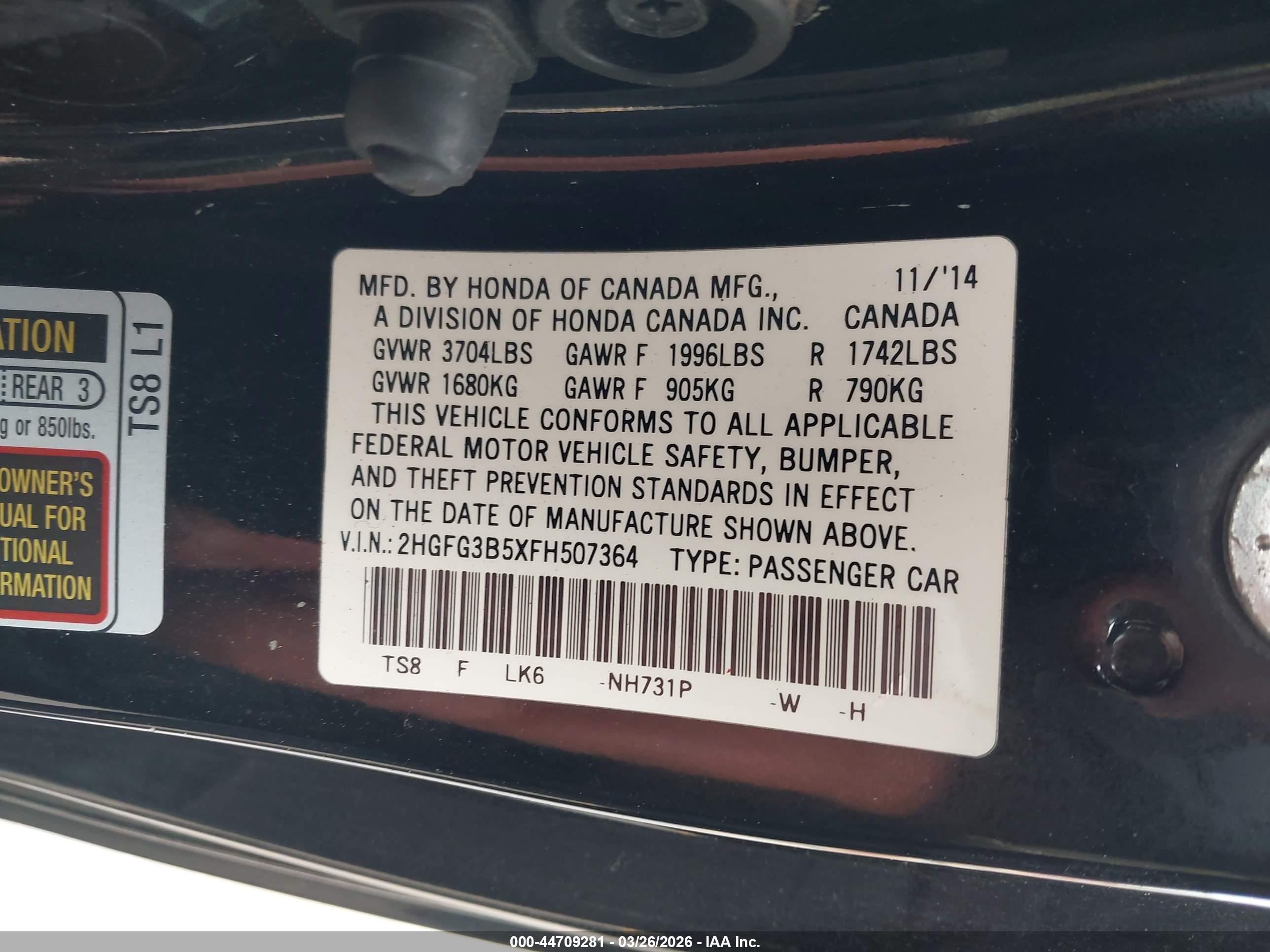 HONDA CIVIC image 9