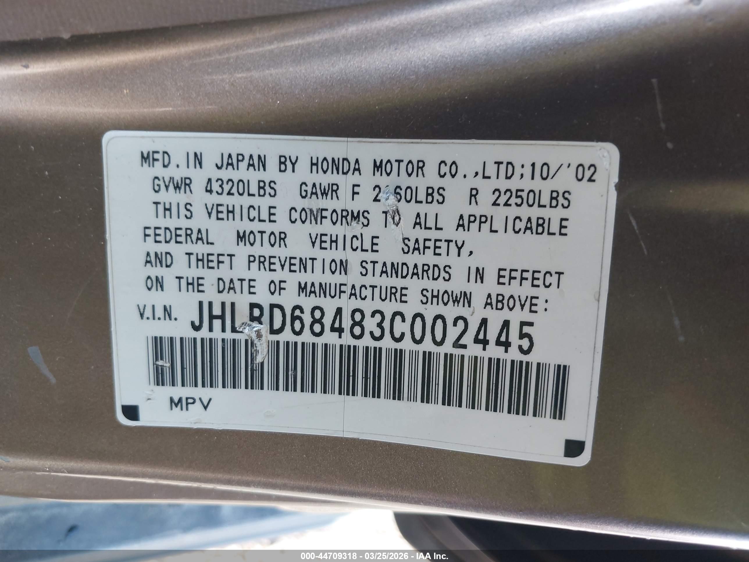 HONDA CR-V image 9