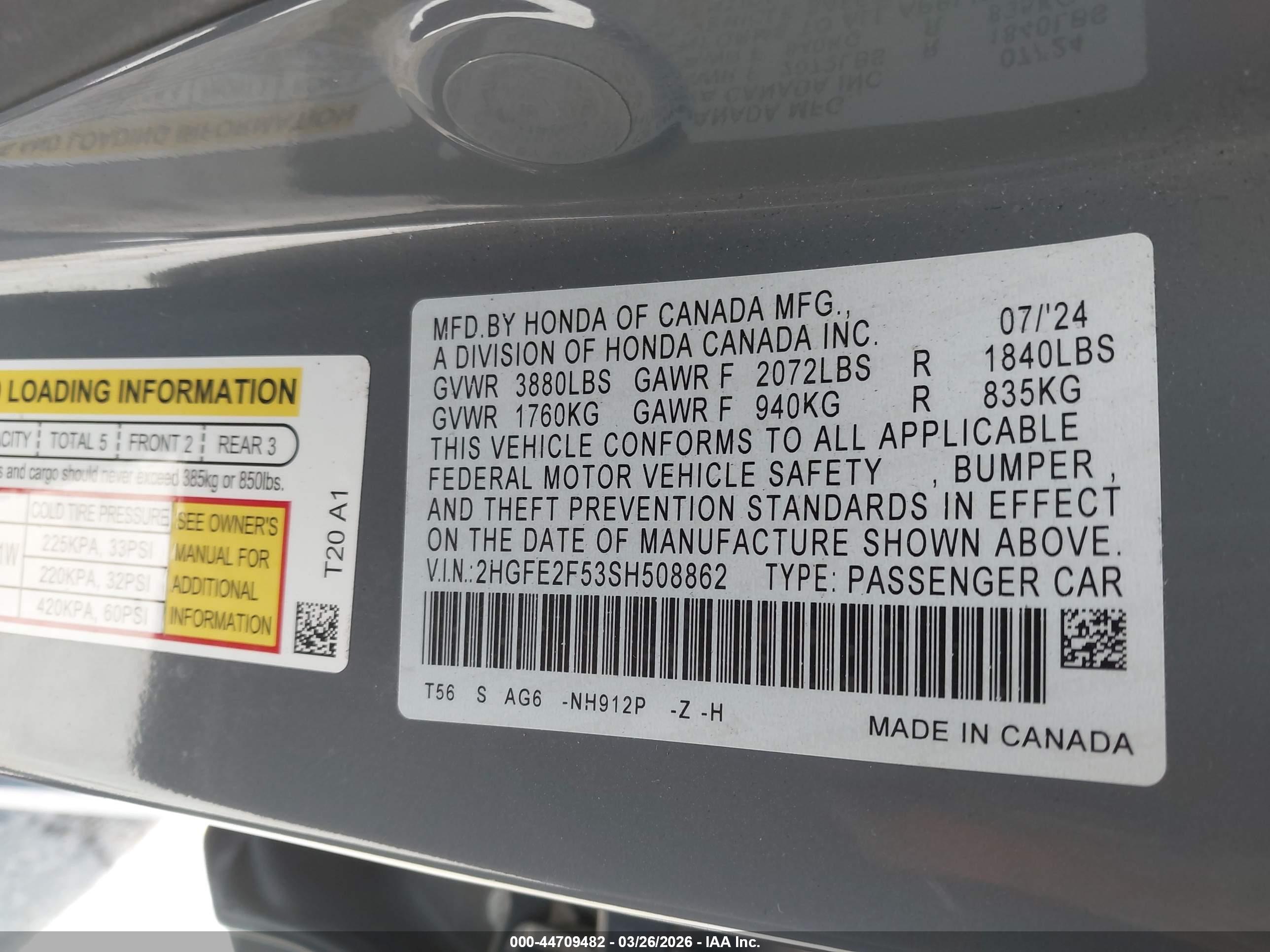 HONDA CIVIC image 9
