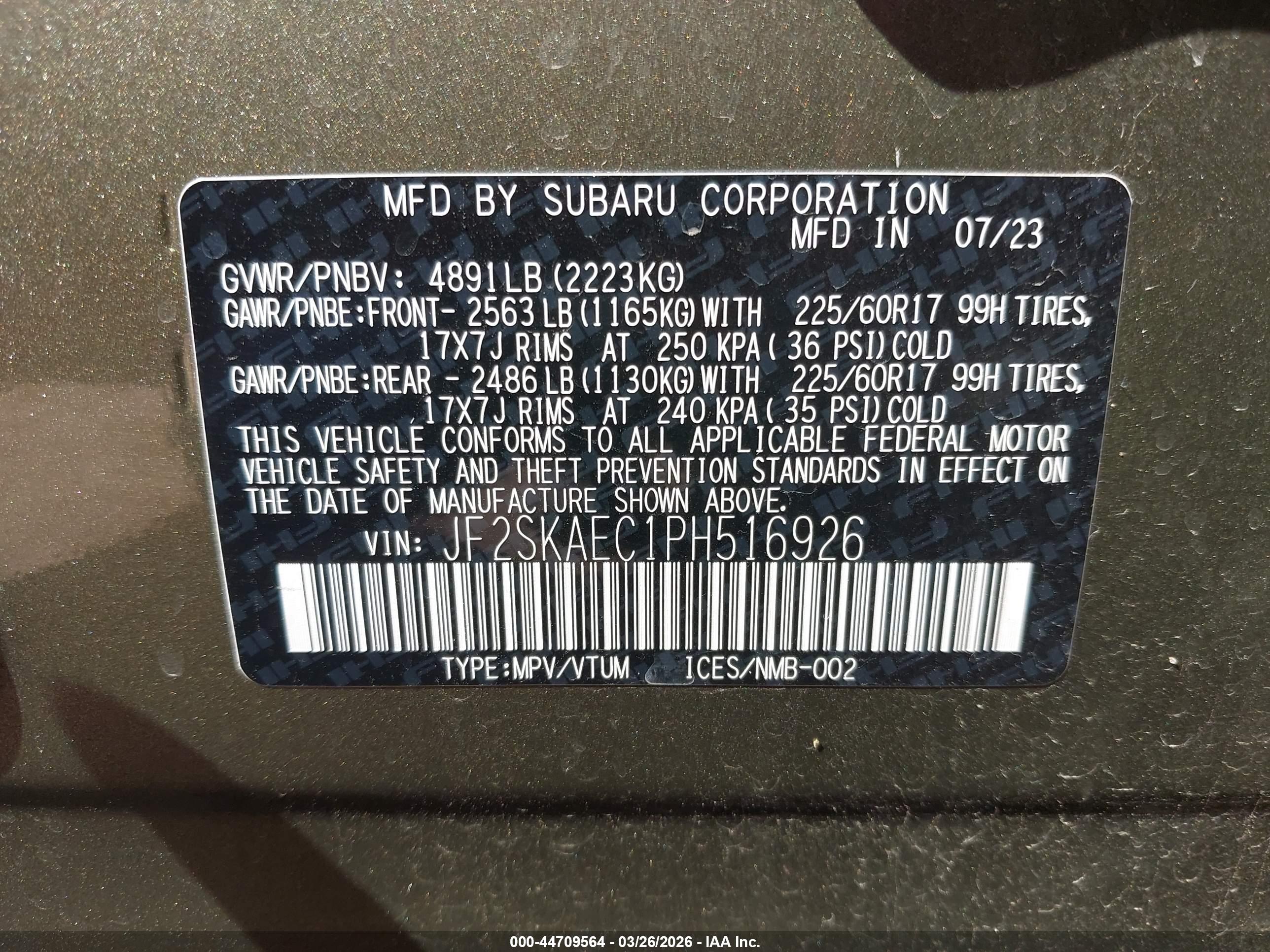 SUBARU FORESTER image 9